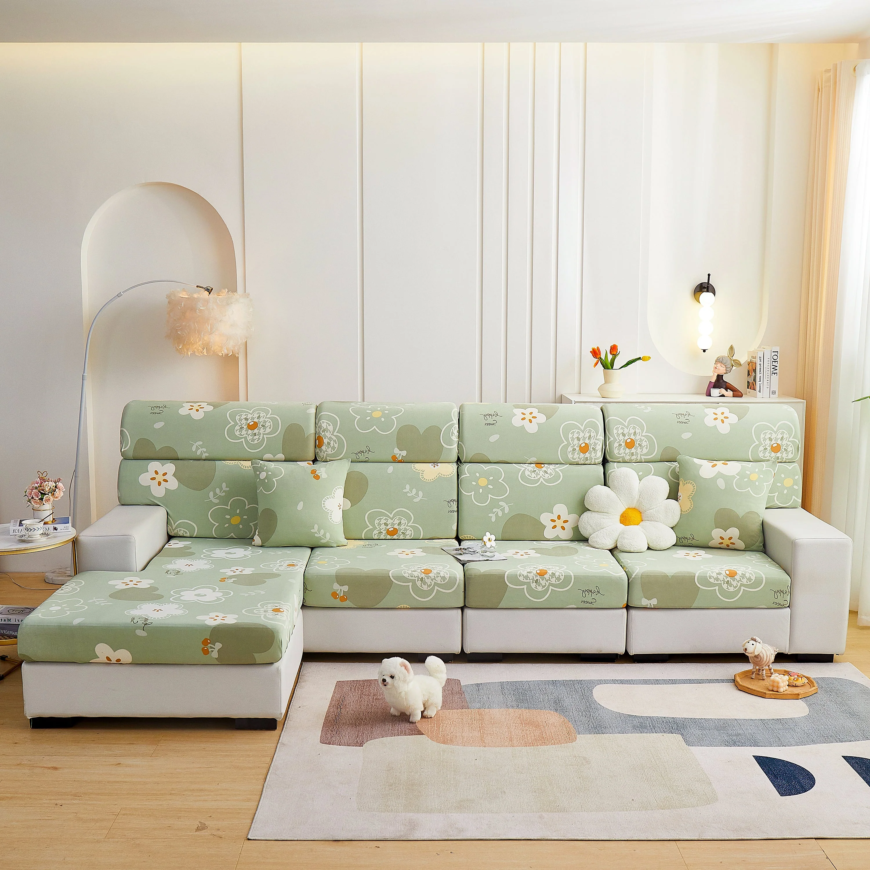 Cooling Stretch and Cover Slipcovers, Printed Furniture Covers, Replacement Covers for Cushions - Image 24