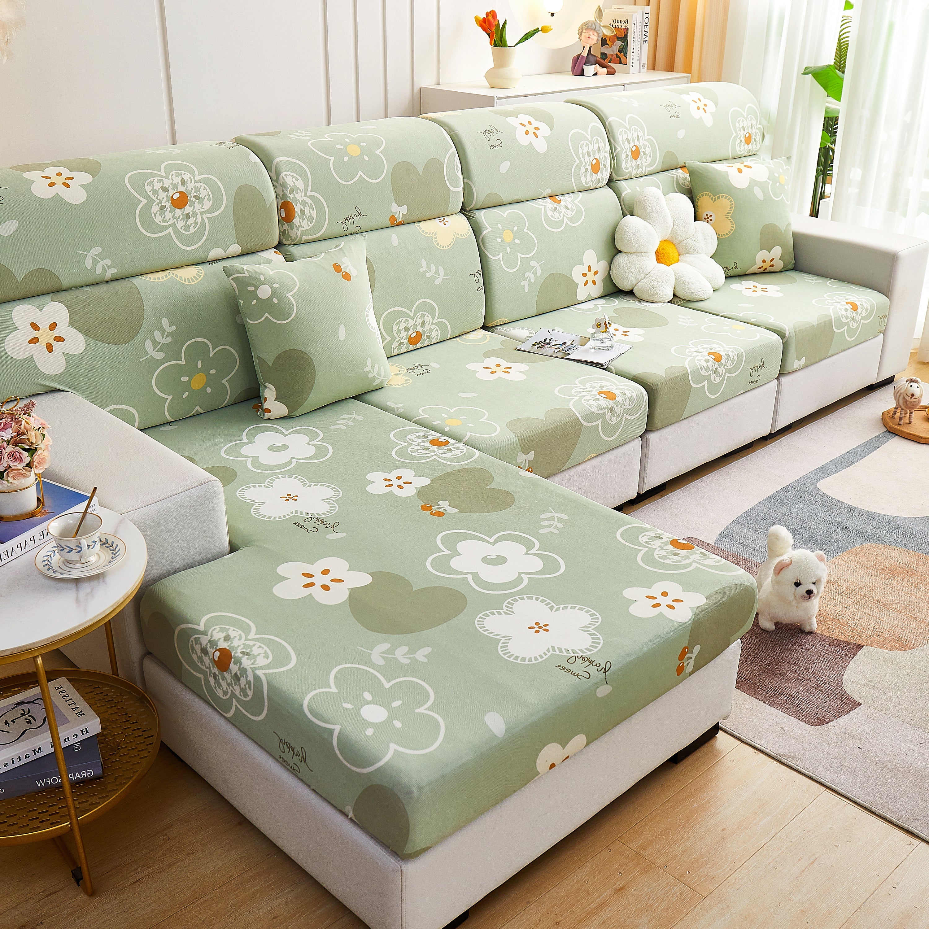 Cooling Stretch and Cover Slipcovers, Printed Furniture Covers, Replacement Covers for Cushions - Image 26