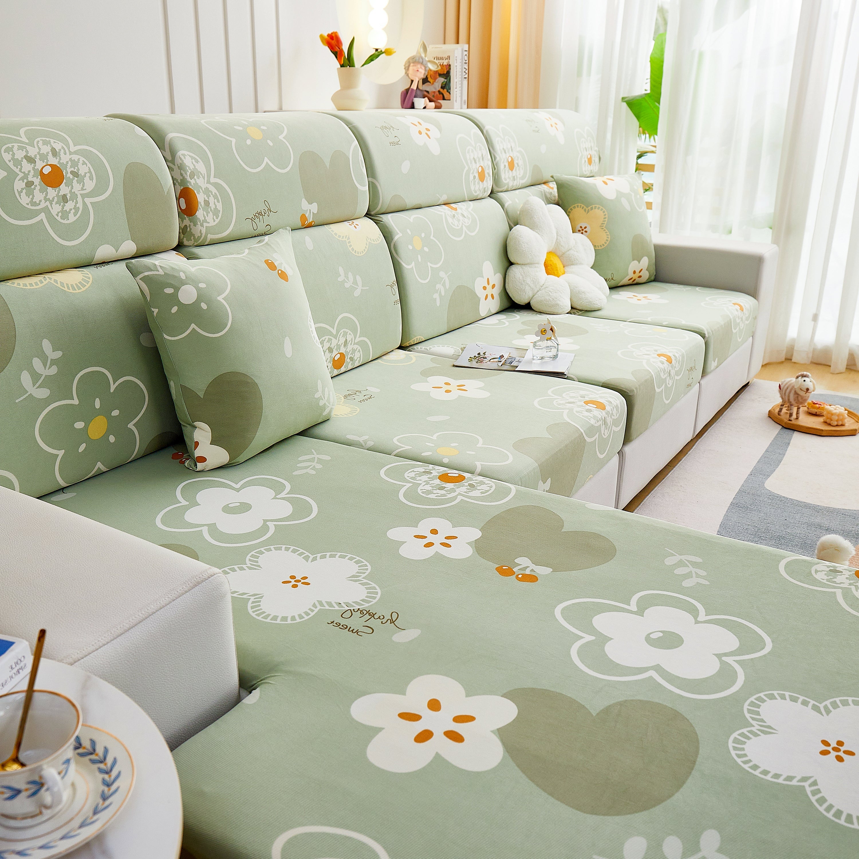 Cooling Stretch and Cover Slipcovers, Printed Furniture Covers, Replacement Covers for Cushions - Image 30