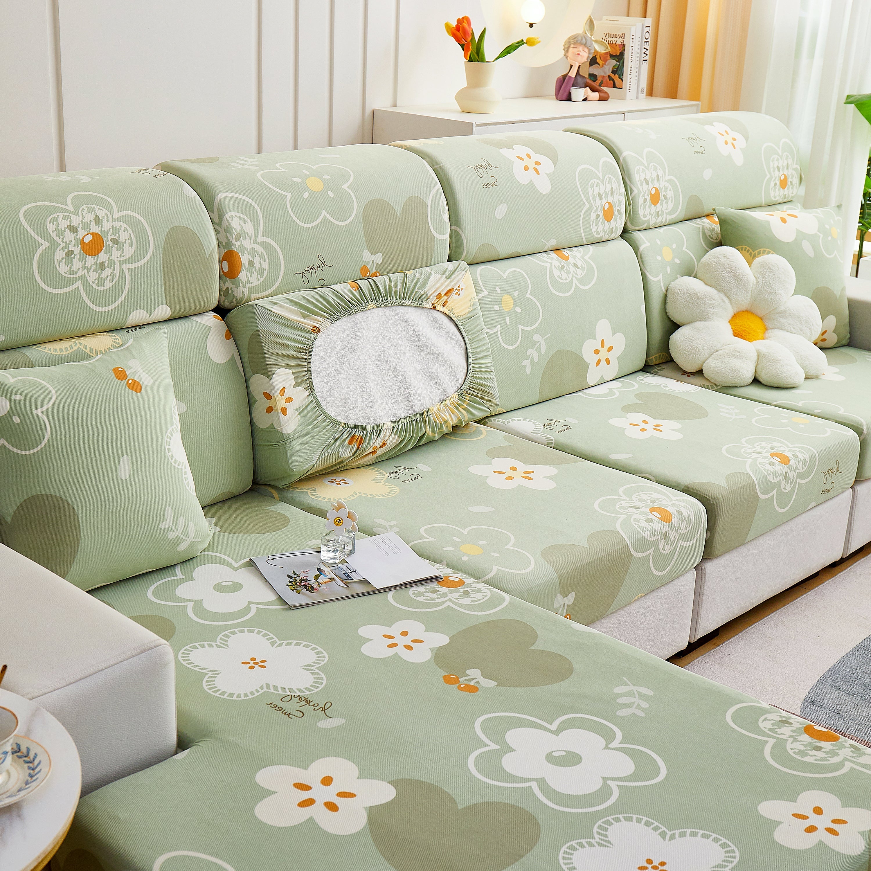 Cooling Stretch and Cover Slipcovers, Printed Furniture Covers, Replacement Covers for Cushions - Image 32