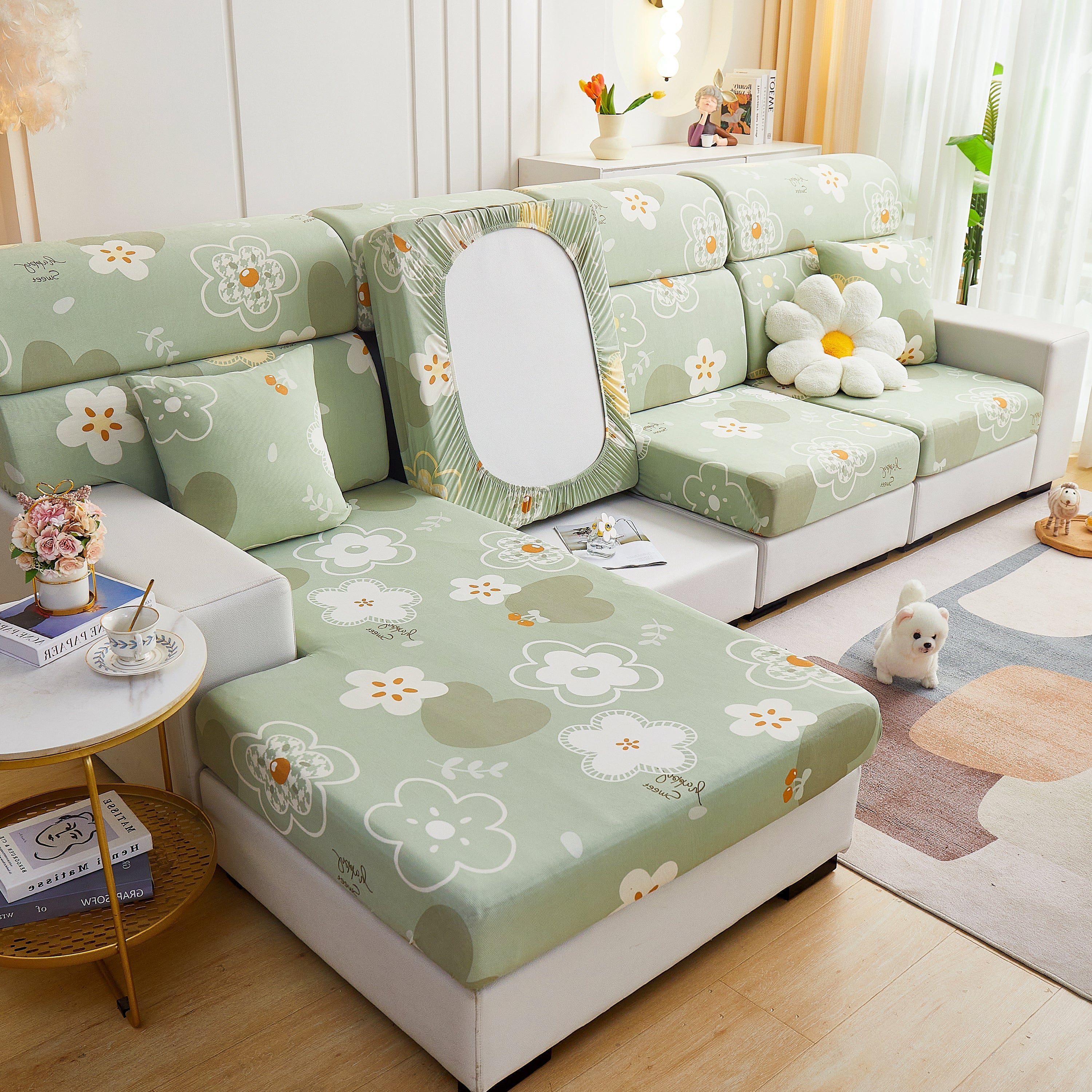 Cooling Stretch and Cover Slipcovers, Printed Furniture Covers, Replacement Covers for Cushions - Image 33