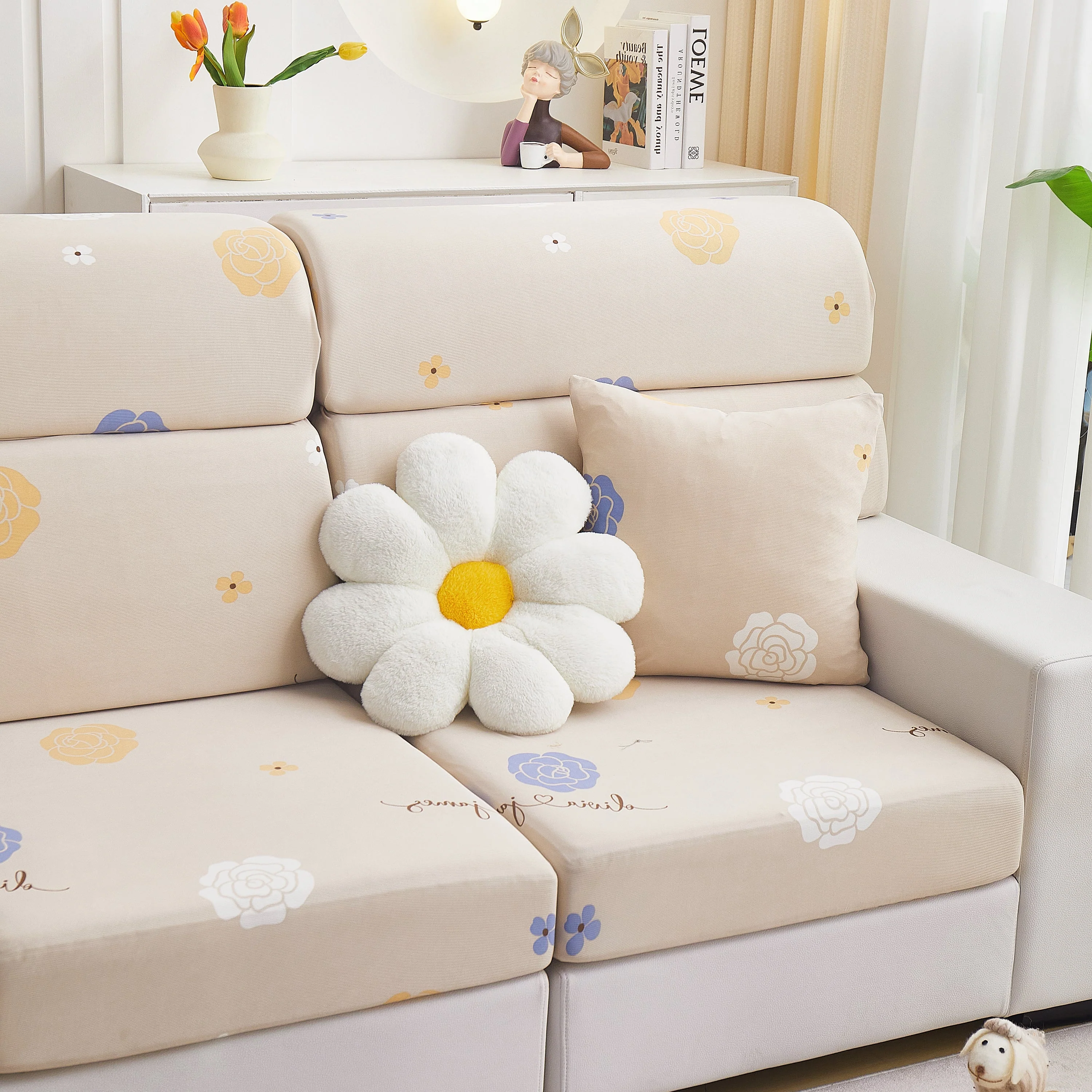 Cooling Stretch and Cover Slipcovers, Printed Furniture Covers, Replacement Covers for Cushions - Image 38