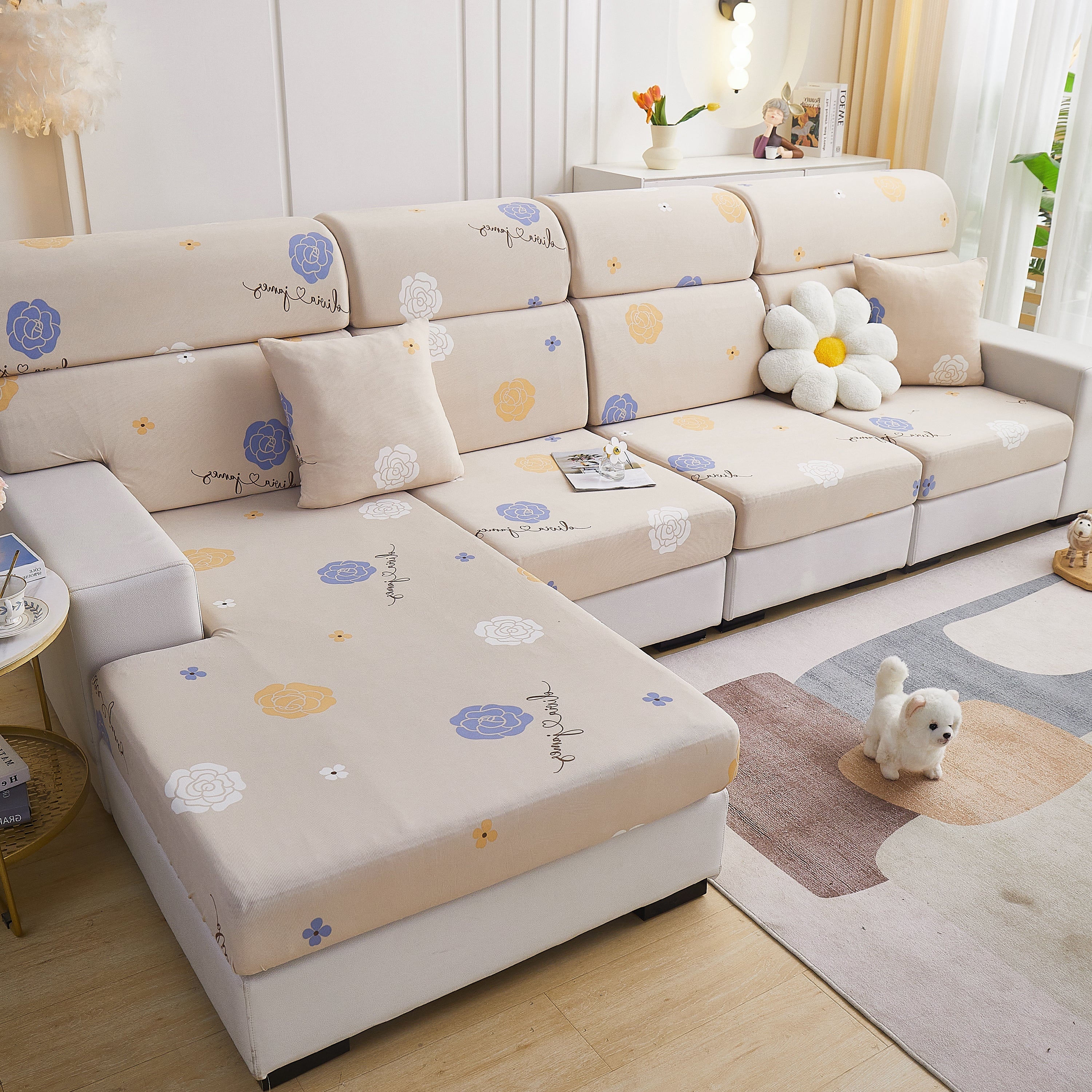 Cooling Stretch and Cover Slipcovers, Printed Furniture Covers, Replacement Covers for Cushions - Image 40