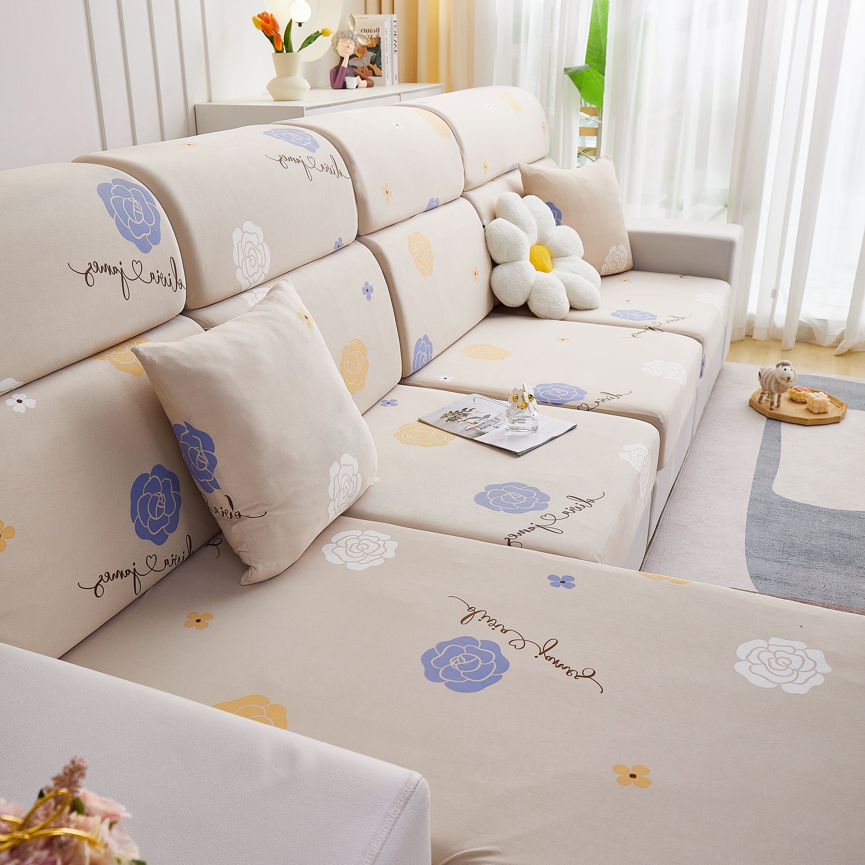 Cooling Stretch and Cover Slipcovers, Printed Furniture Covers, Replacement Covers for Cushions - Image 43