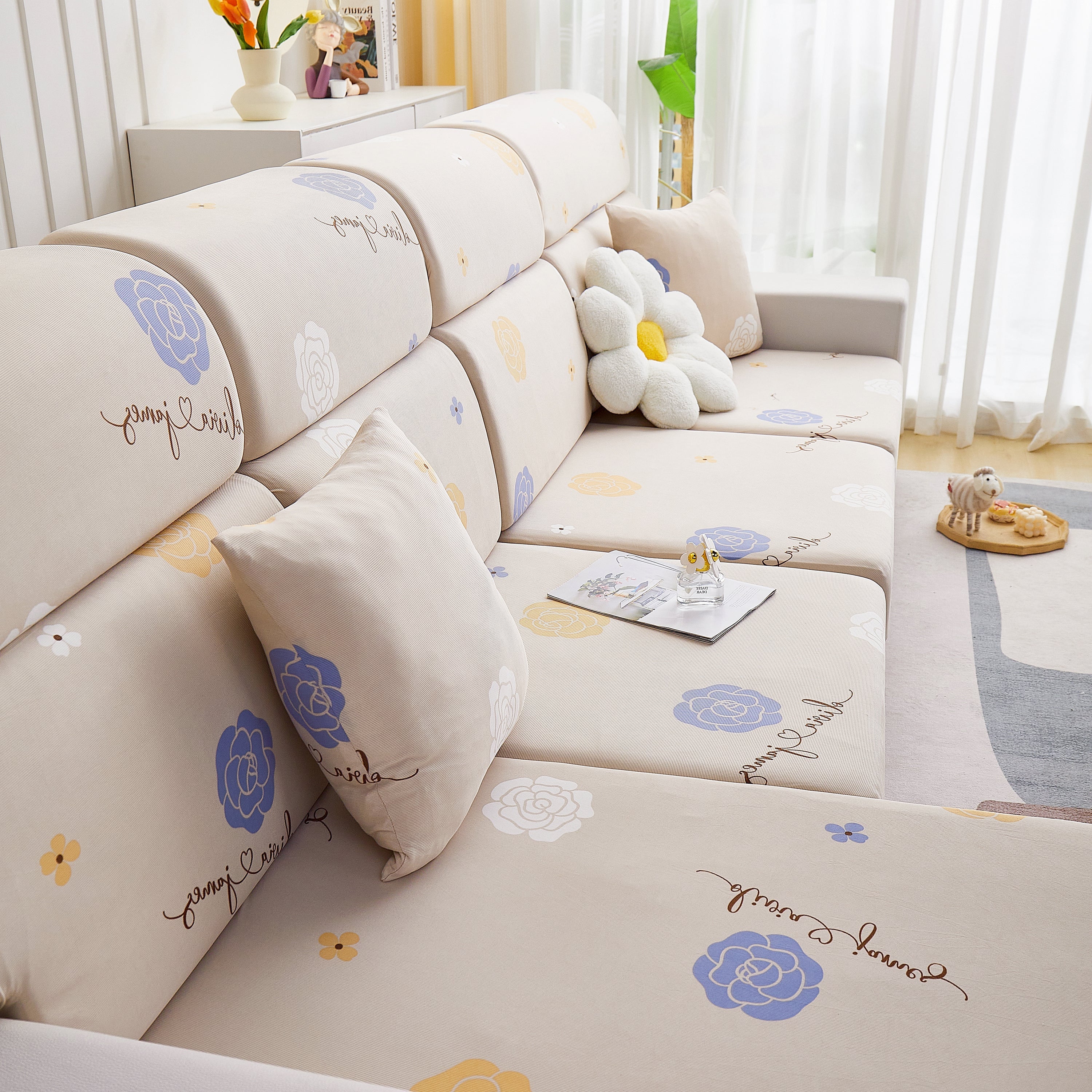 Cooling Stretch and Cover Slipcovers, Printed Furniture Covers, Replacement Covers for Cushions - Image 44