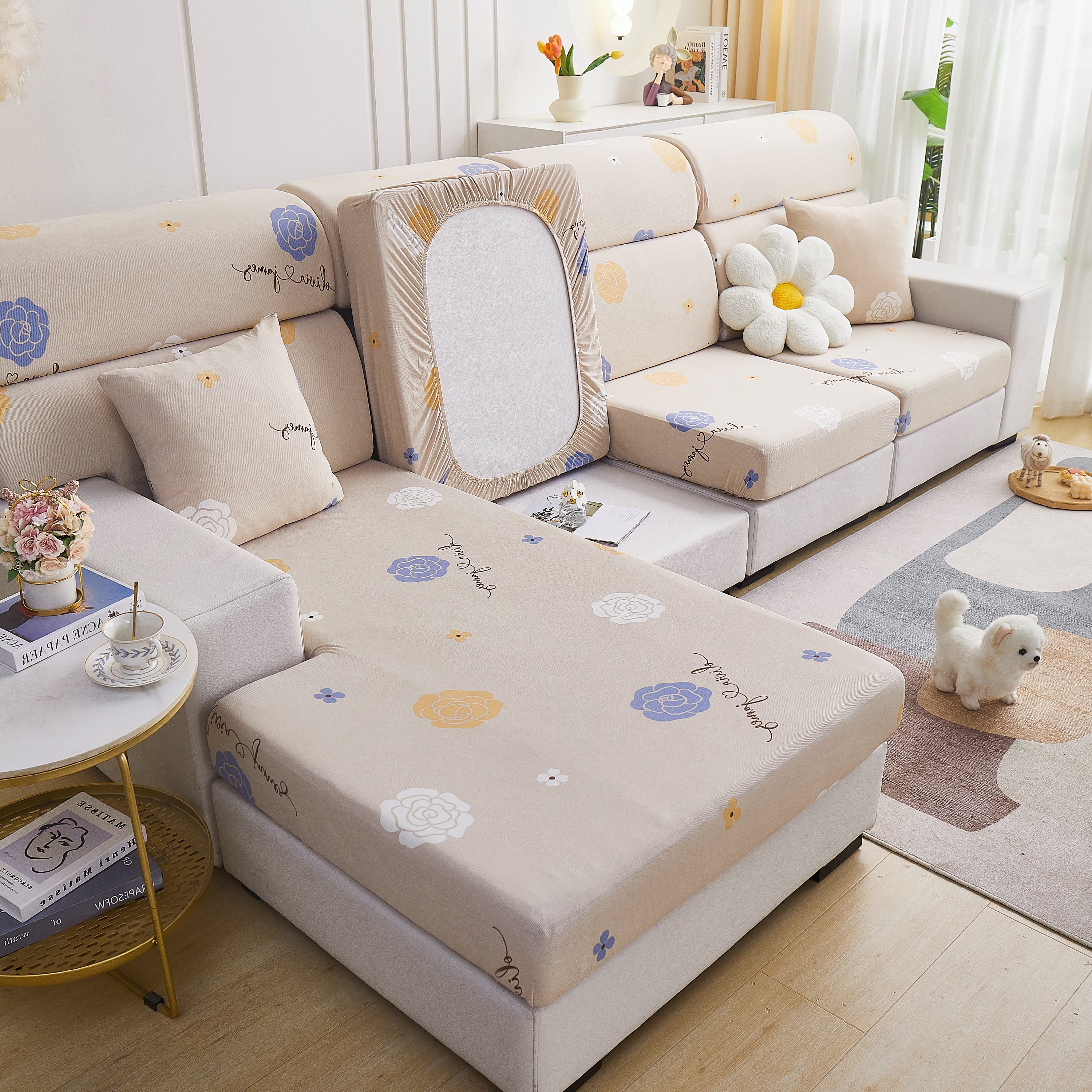 Cooling Stretch and Cover Slipcovers, Printed Furniture Covers, Replacement Covers for Cushions - Image 48
