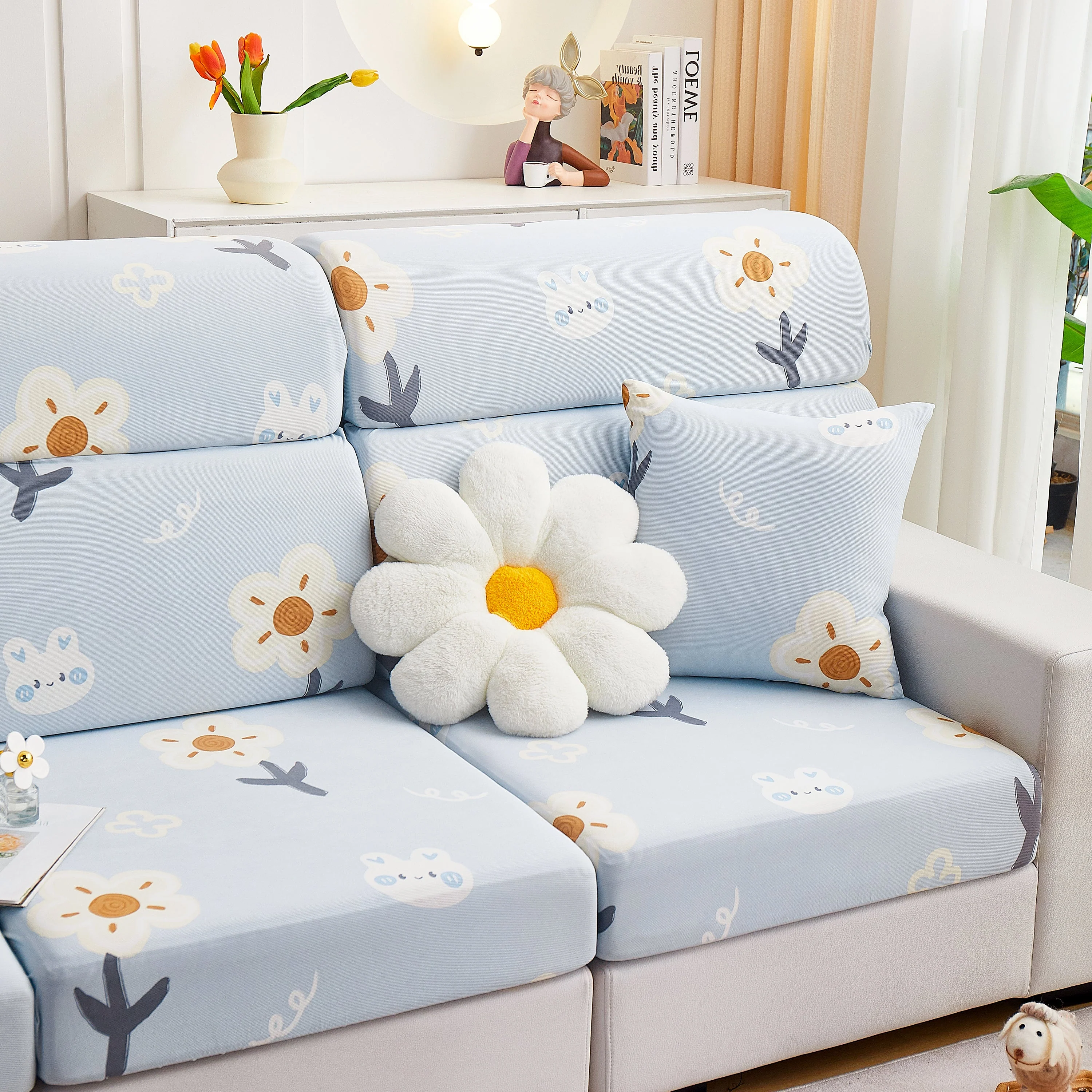 Cooling Stretch and Cover Slipcovers, Printed Furniture Covers, Replacement Covers for Cushions - Image 53
