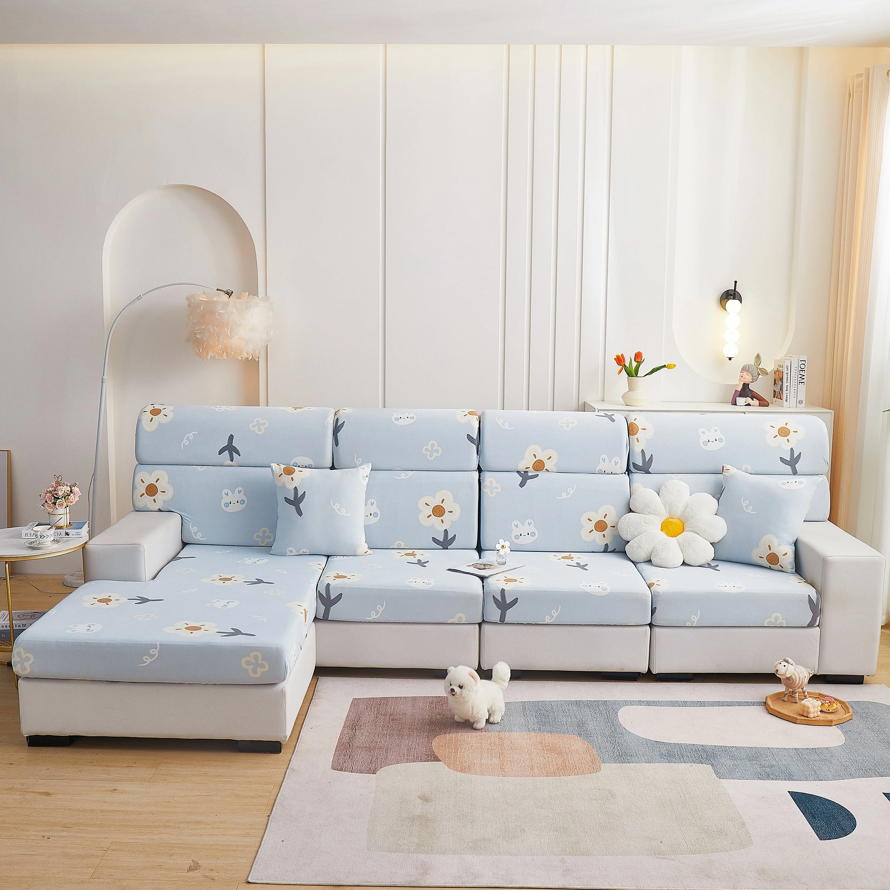Cooling Stretch and Cover Slipcovers, Printed Furniture Covers, Replacement Covers for Cushions - Image 54