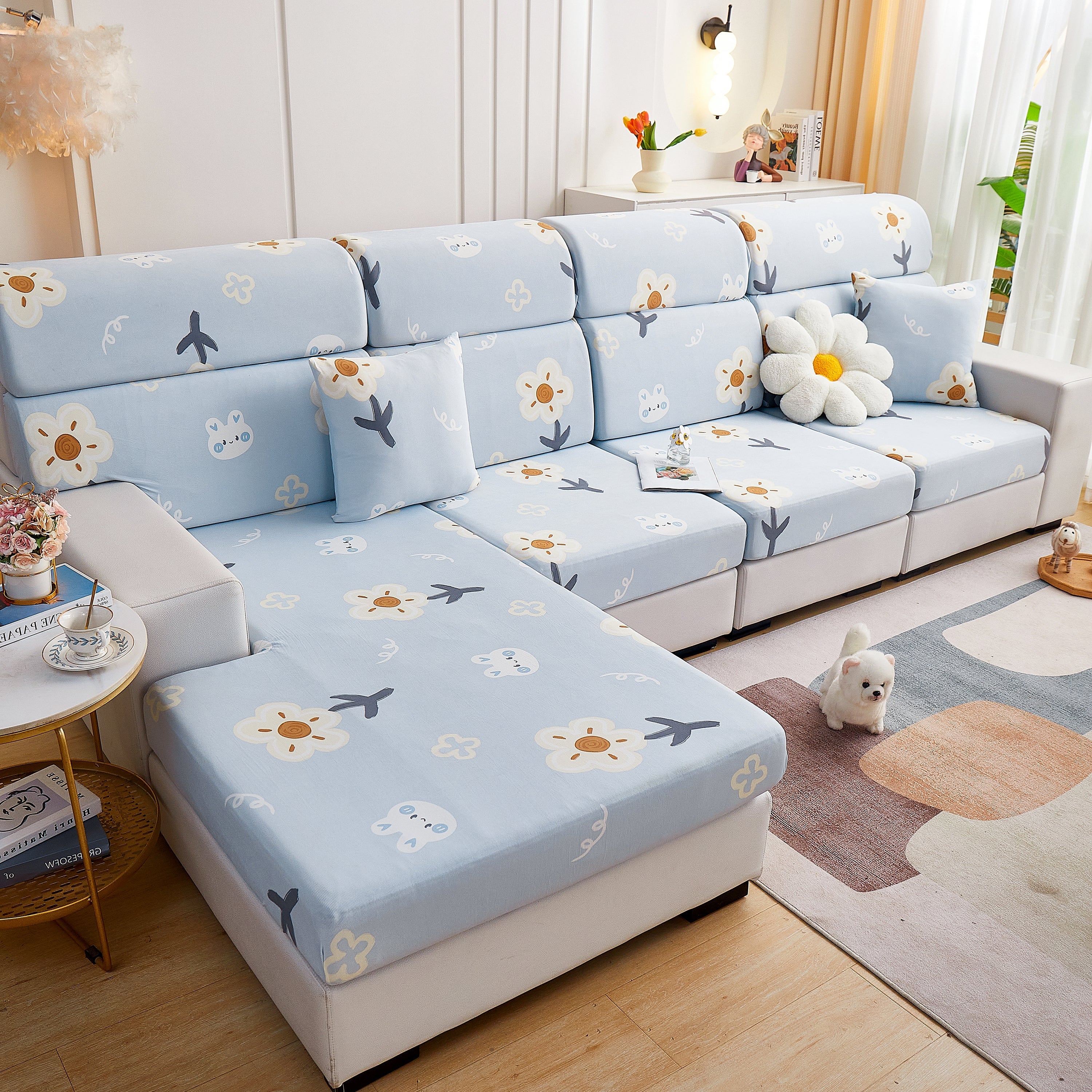 Cooling Stretch and Cover Slipcovers, Printed Furniture Covers, Replacement Covers for Cushions - Image 55