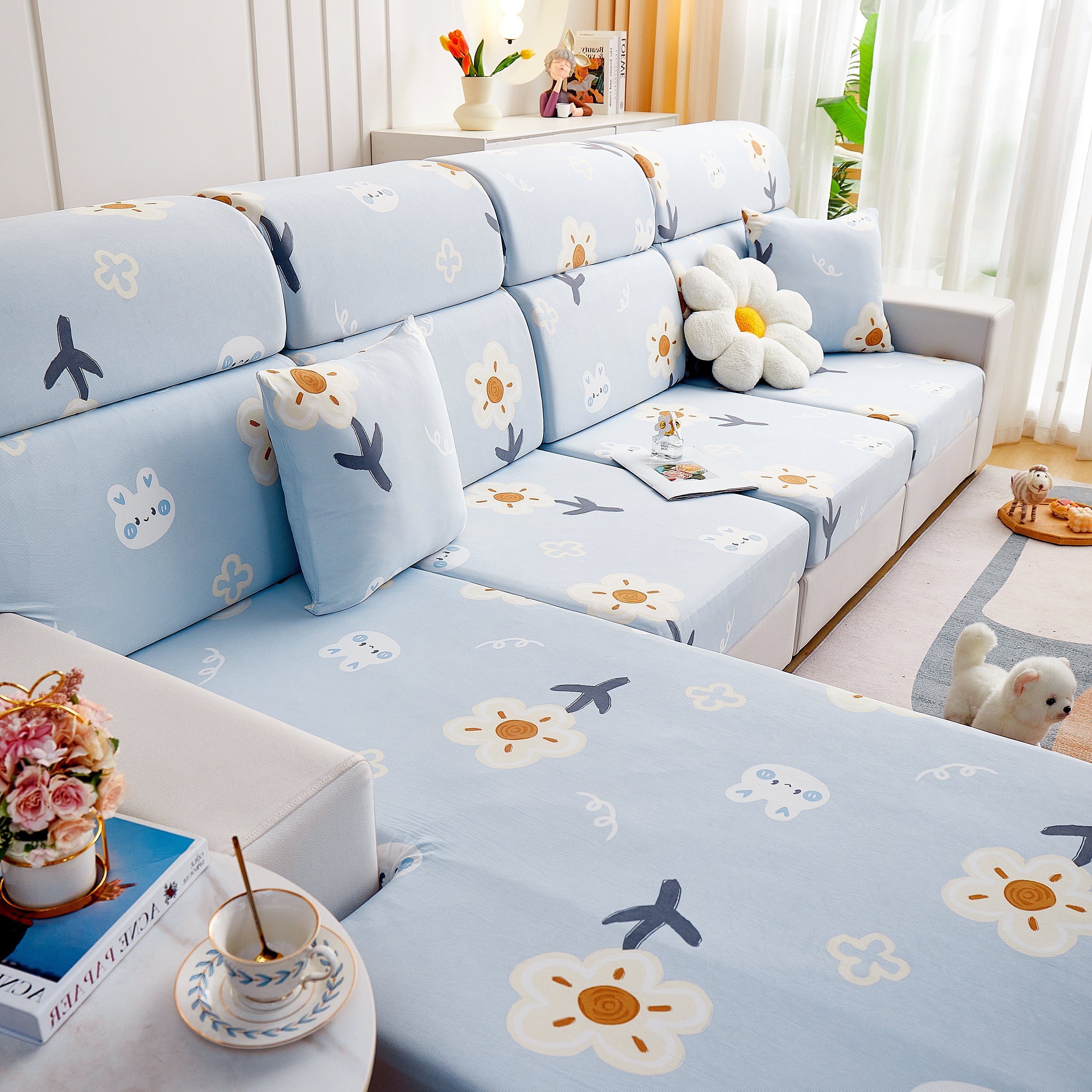 Cooling Stretch and Cover Slipcovers, Printed Furniture Covers, Replacement Covers for Cushions - Image 57