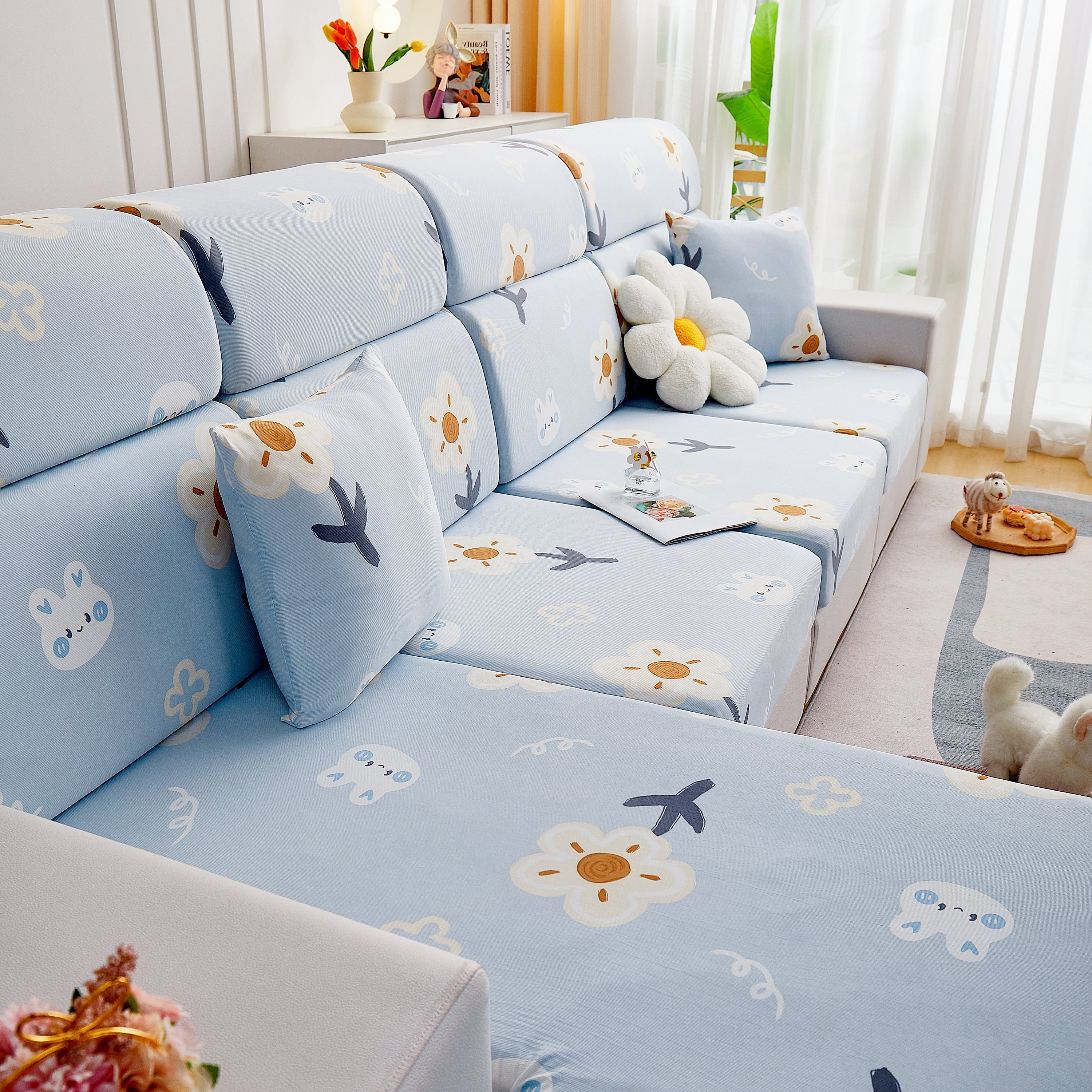 Cooling Stretch and Cover Slipcovers, Printed Furniture Covers, Replacement Covers for Cushions - Image 58
