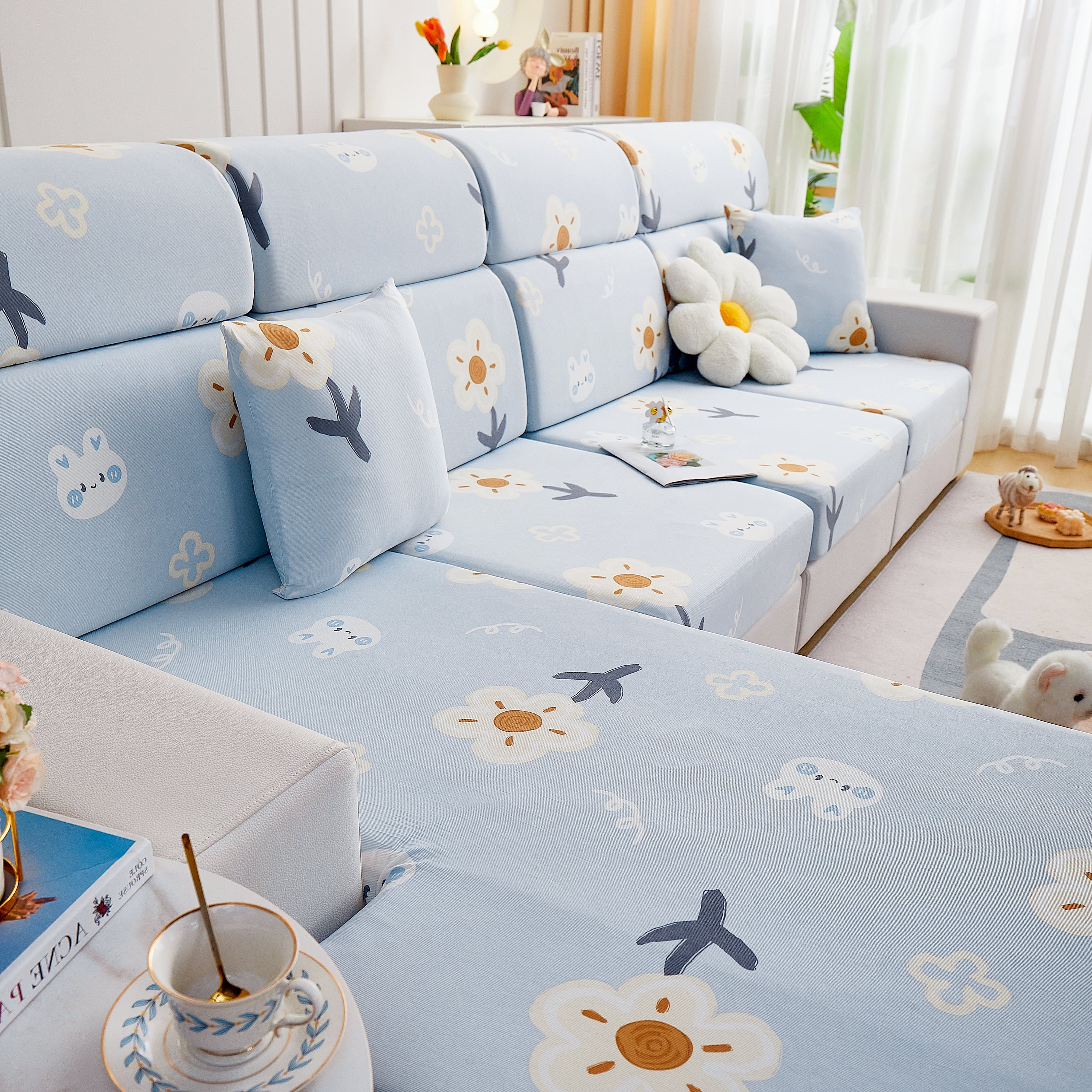 Cooling Stretch and Cover Slipcovers, Printed Furniture Covers, Replacement Covers for Cushions - Image 60