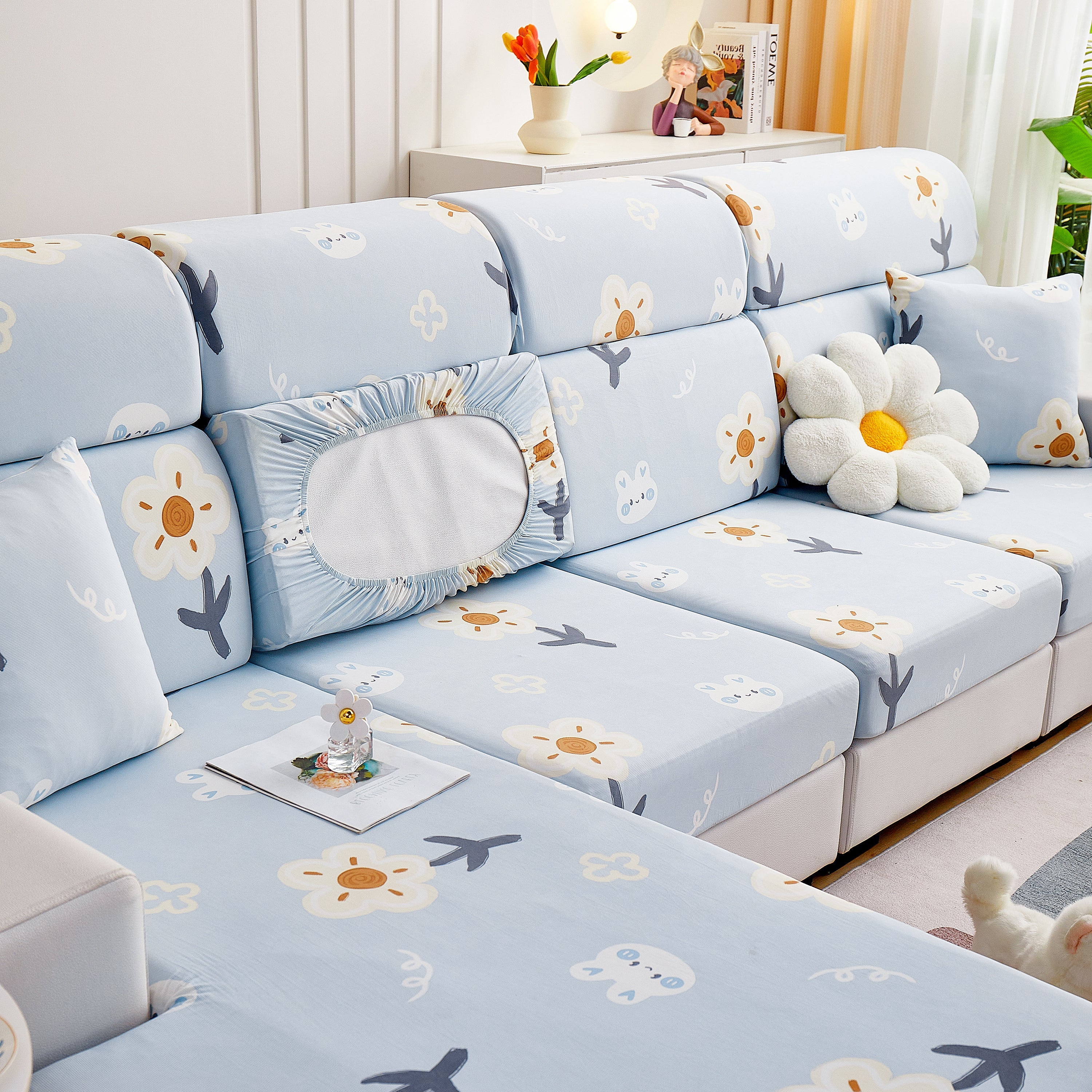 Cooling Stretch and Cover Slipcovers, Printed Furniture Covers, Replacement Covers for Cushions - Image 62
