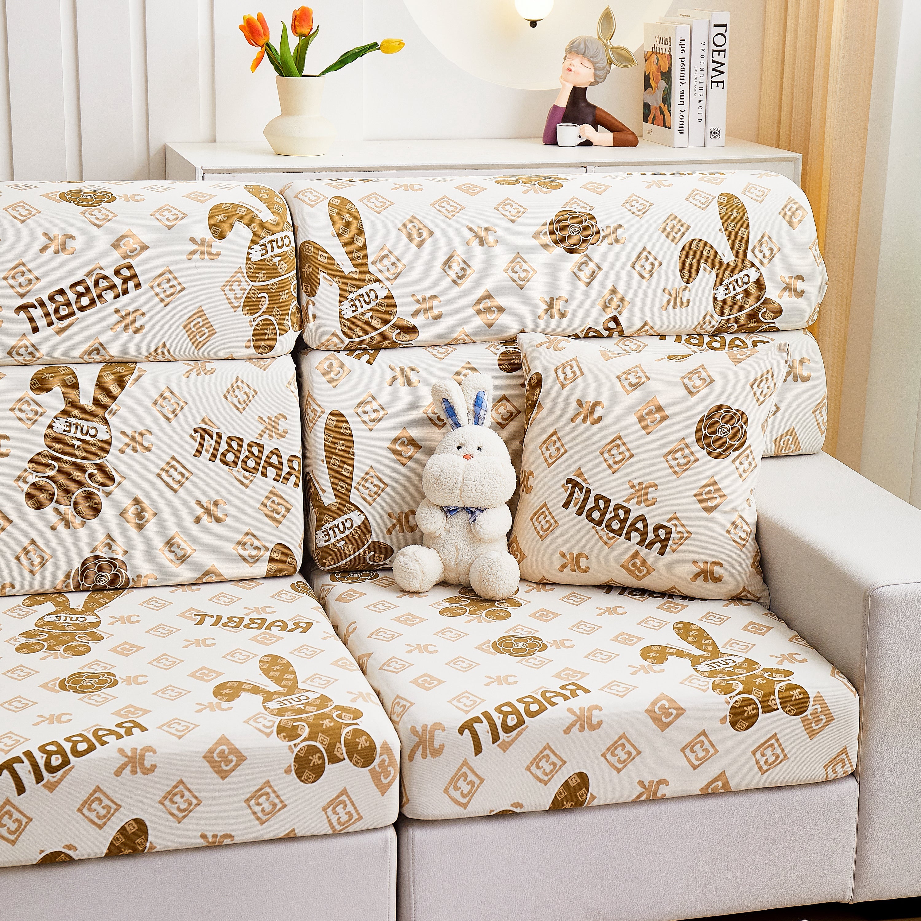 Cooling Stretch and Cover Slipcovers, Printed Furniture Covers, Replacement Covers for Cushions - Image 69