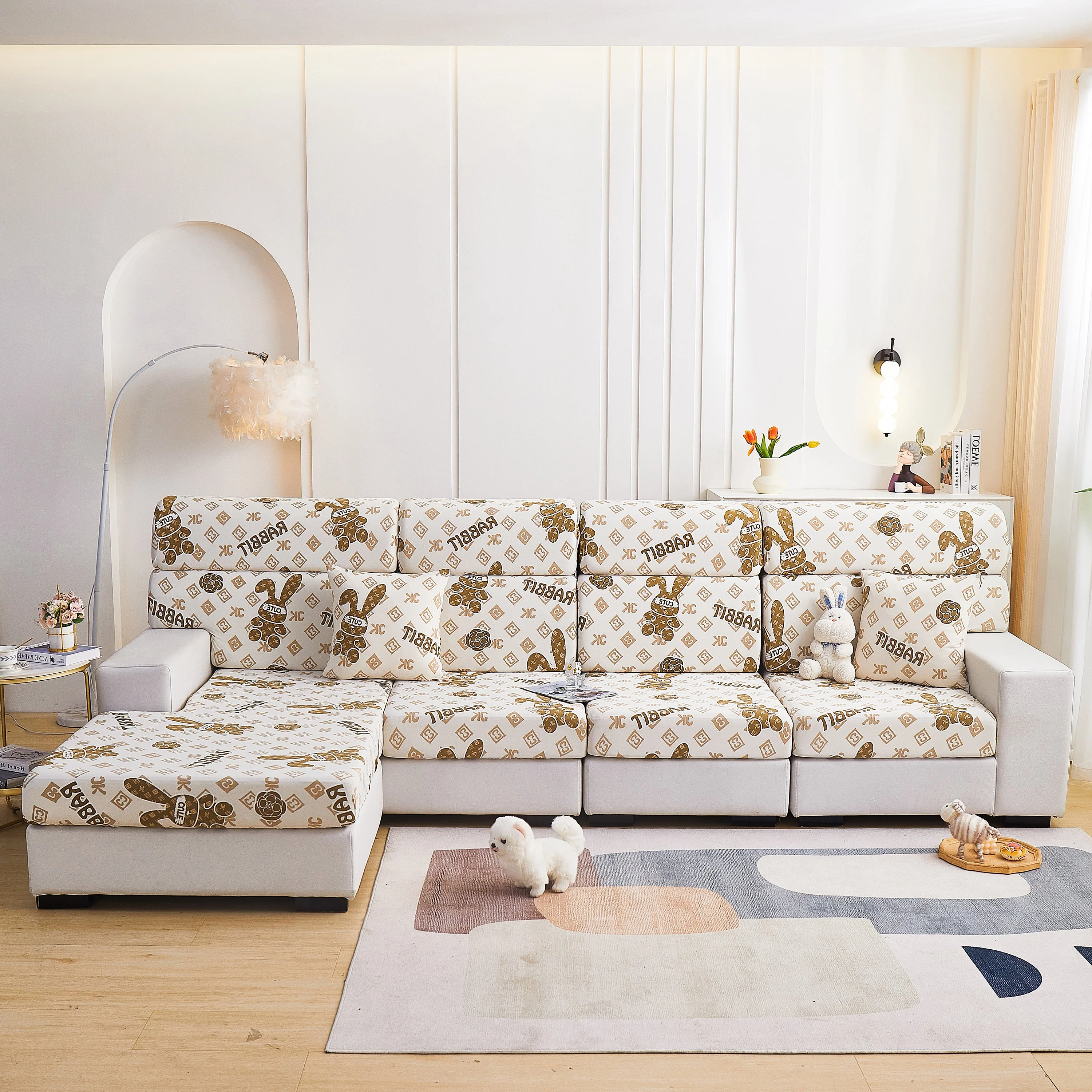 Cooling Stretch and Cover Slipcovers, Printed Furniture Covers, Replacement Covers for Cushions - Image 70