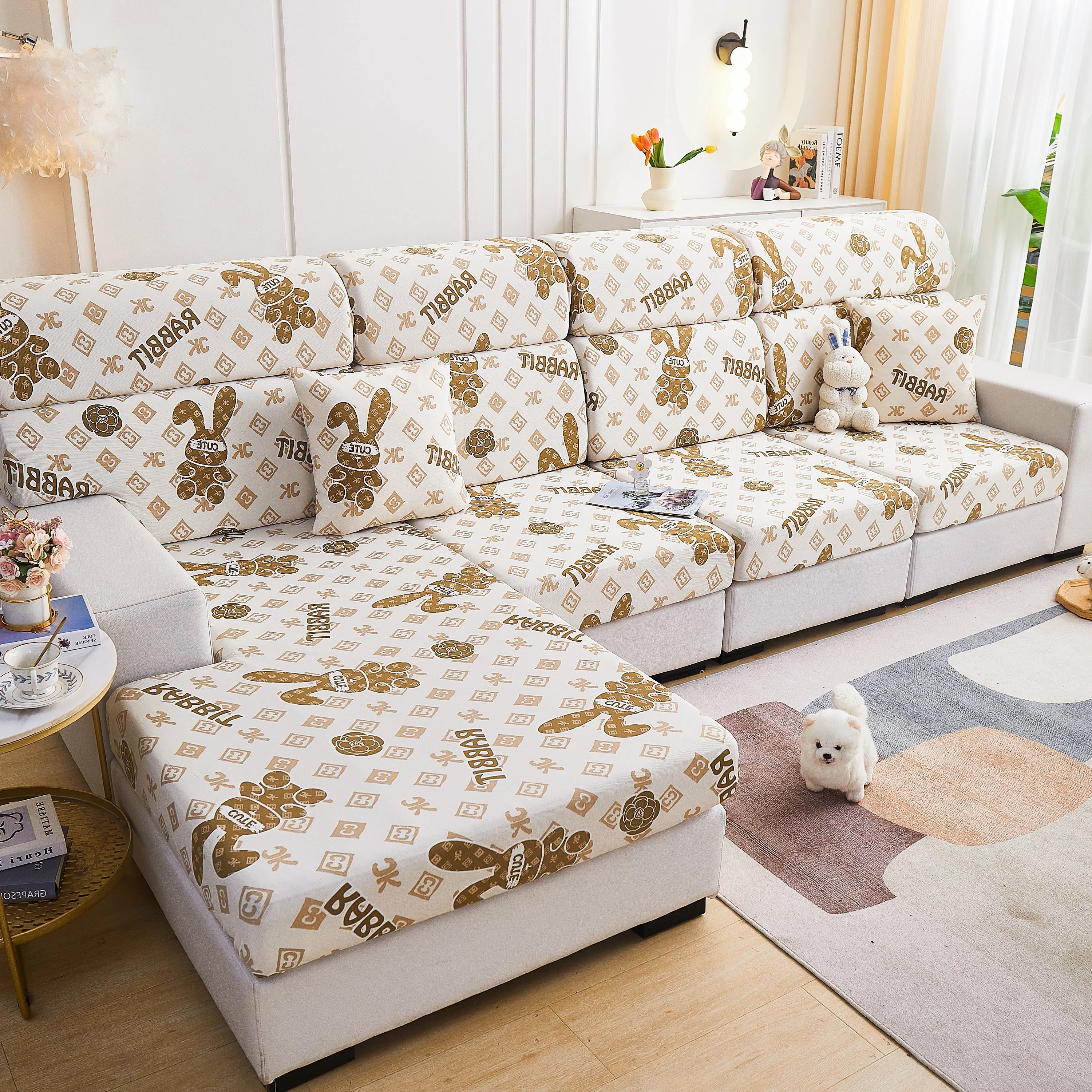 Cooling Stretch and Cover Slipcovers, Printed Furniture Covers, Replacement Covers for Cushions - Image 71