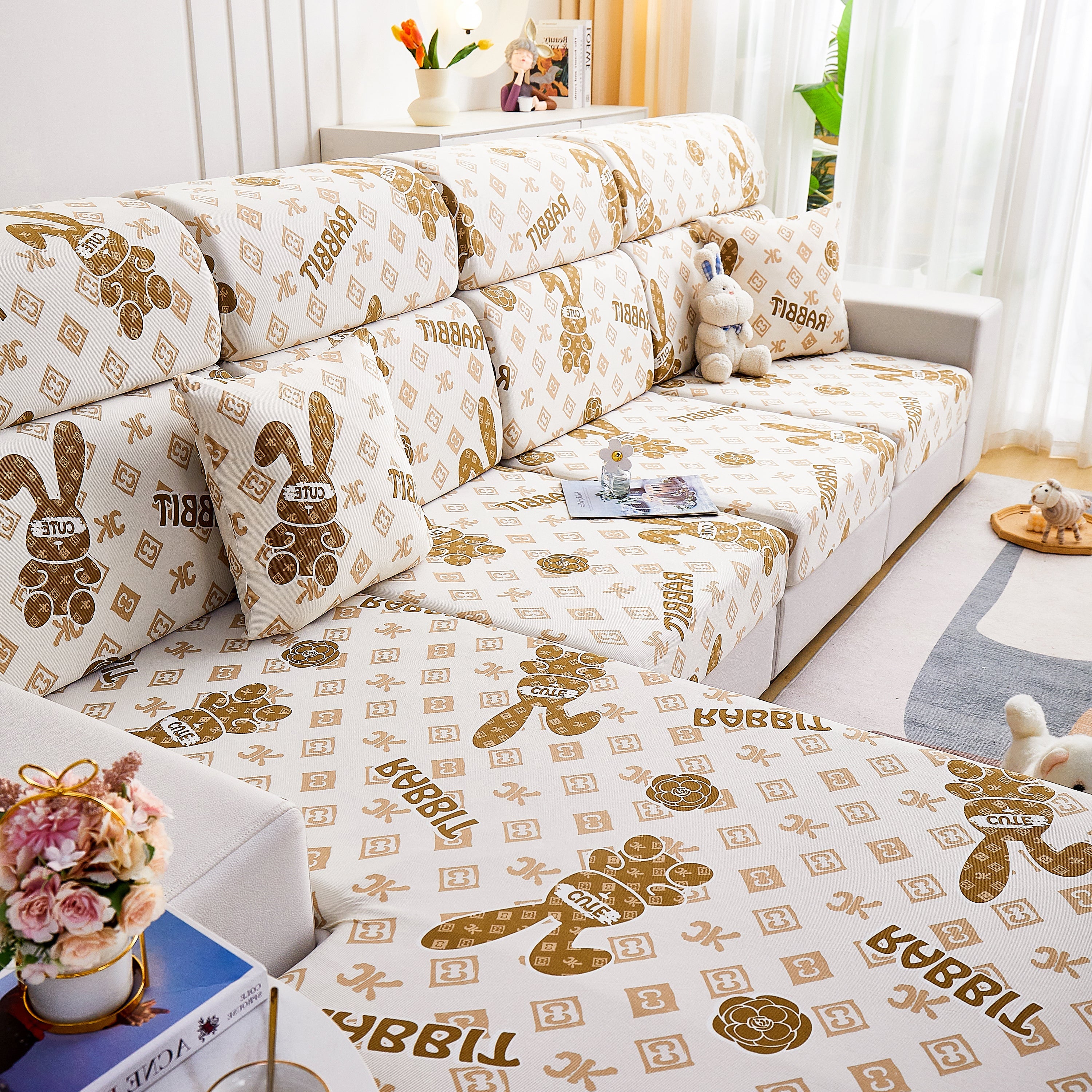 Cooling Stretch and Cover Slipcovers, Printed Furniture Covers, Replacement Covers for Cushions - Image 73