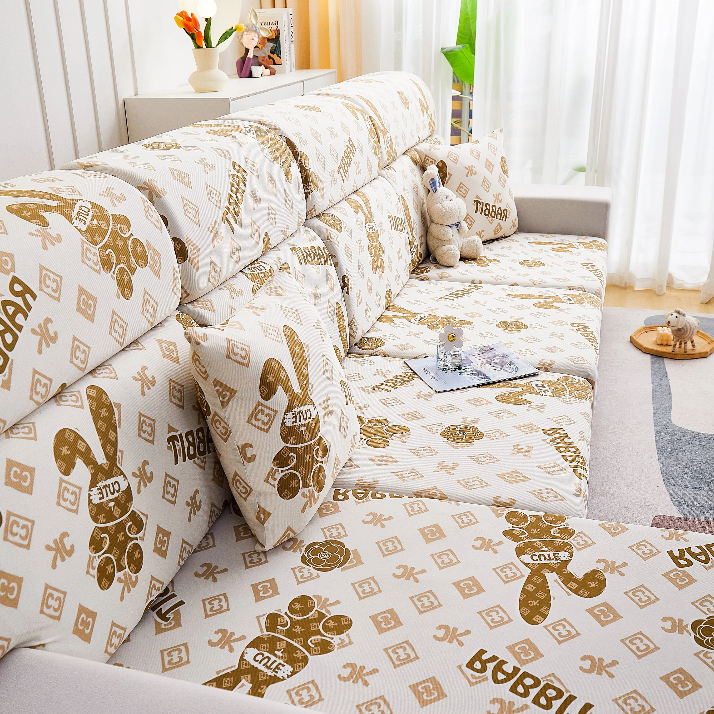 Cooling Stretch and Cover Slipcovers, Printed Furniture Covers, Replacement Covers for Cushions - Image 75