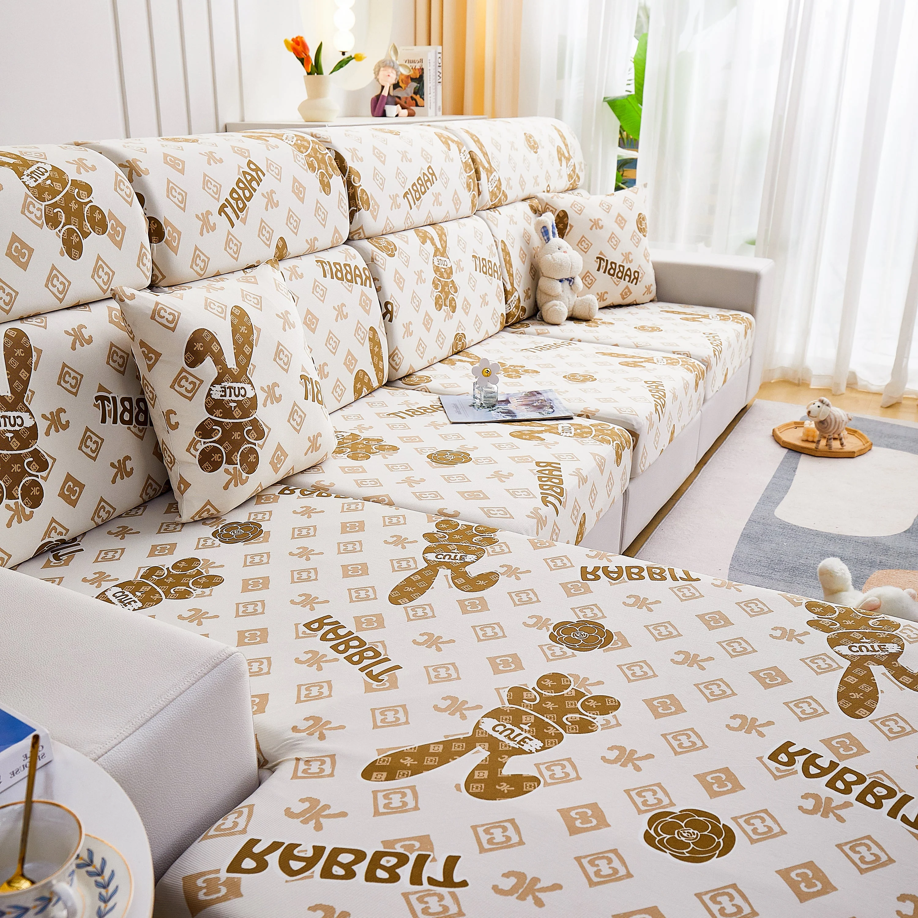 Cooling Stretch and Cover Slipcovers, Printed Furniture Covers, Replacement Covers for Cushions - Image 76