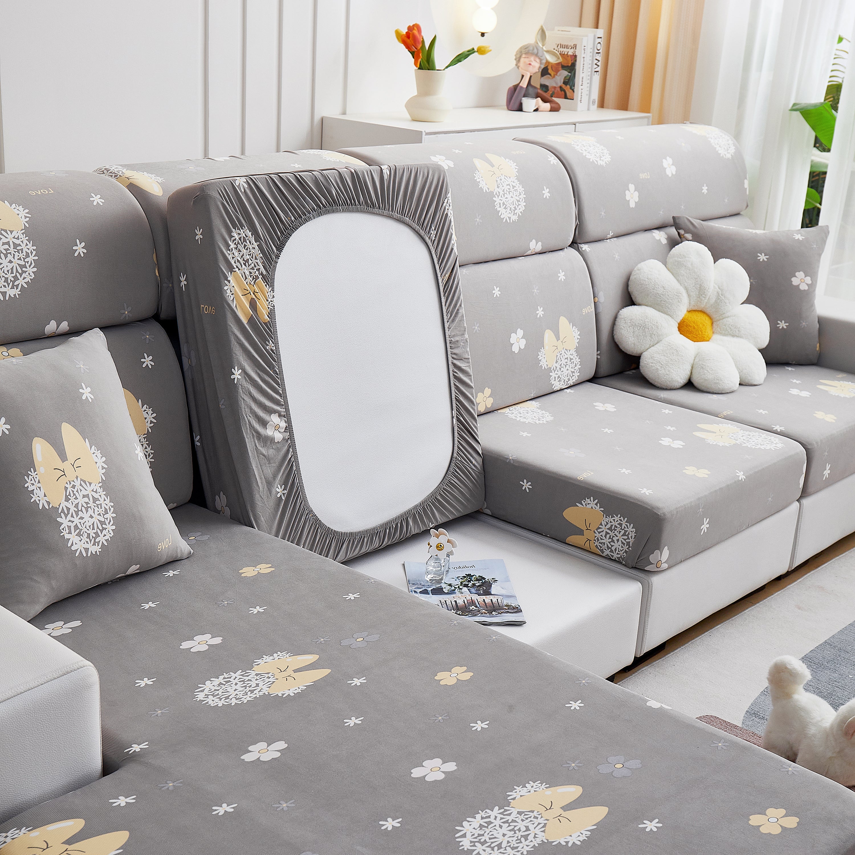 Cooling Stretch and Cover Slipcovers, Printed Furniture Covers, Replacement Covers for Cushions - Image 8