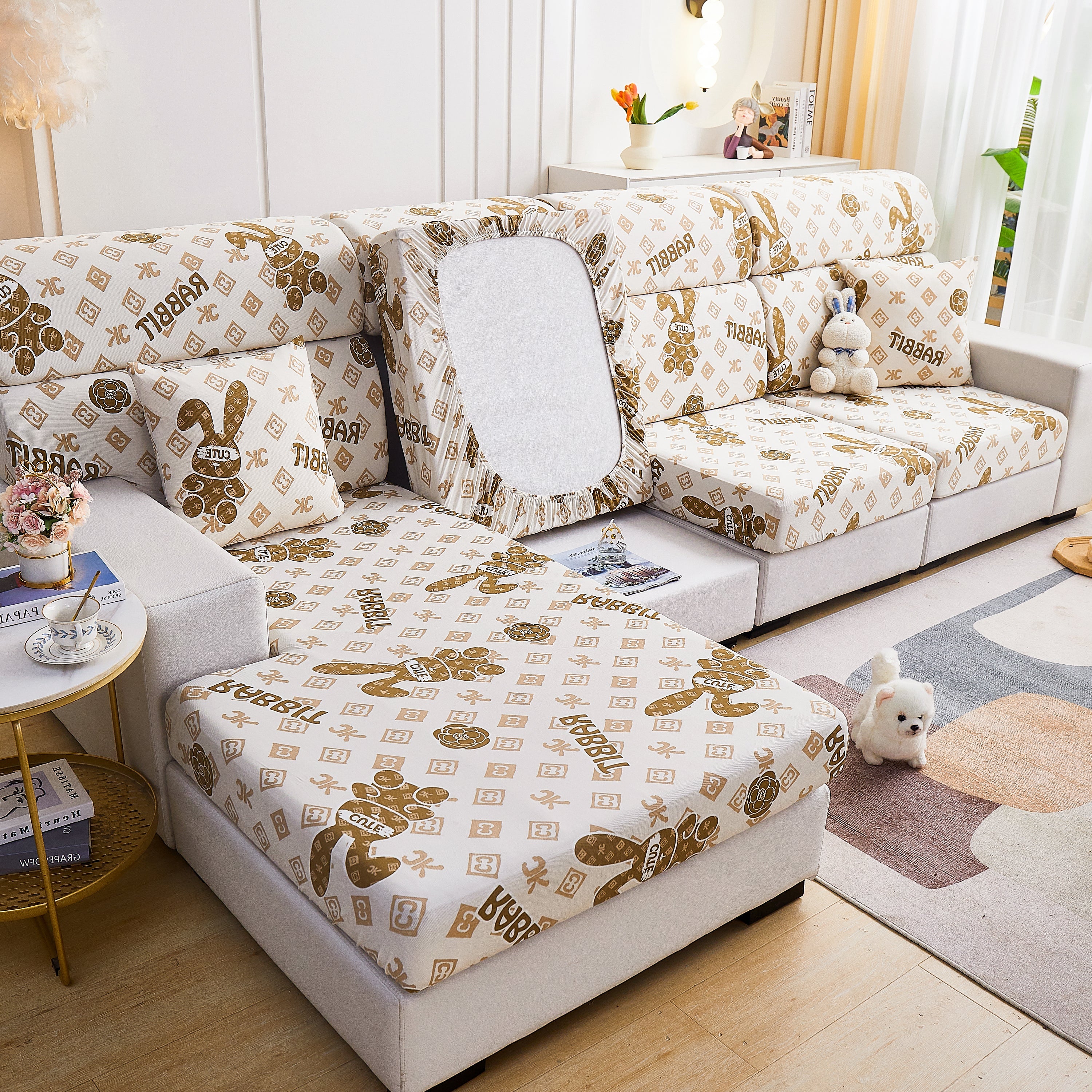 Cooling Stretch and Cover Slipcovers, Printed Furniture Covers, Replacement Covers for Cushions - Image 80