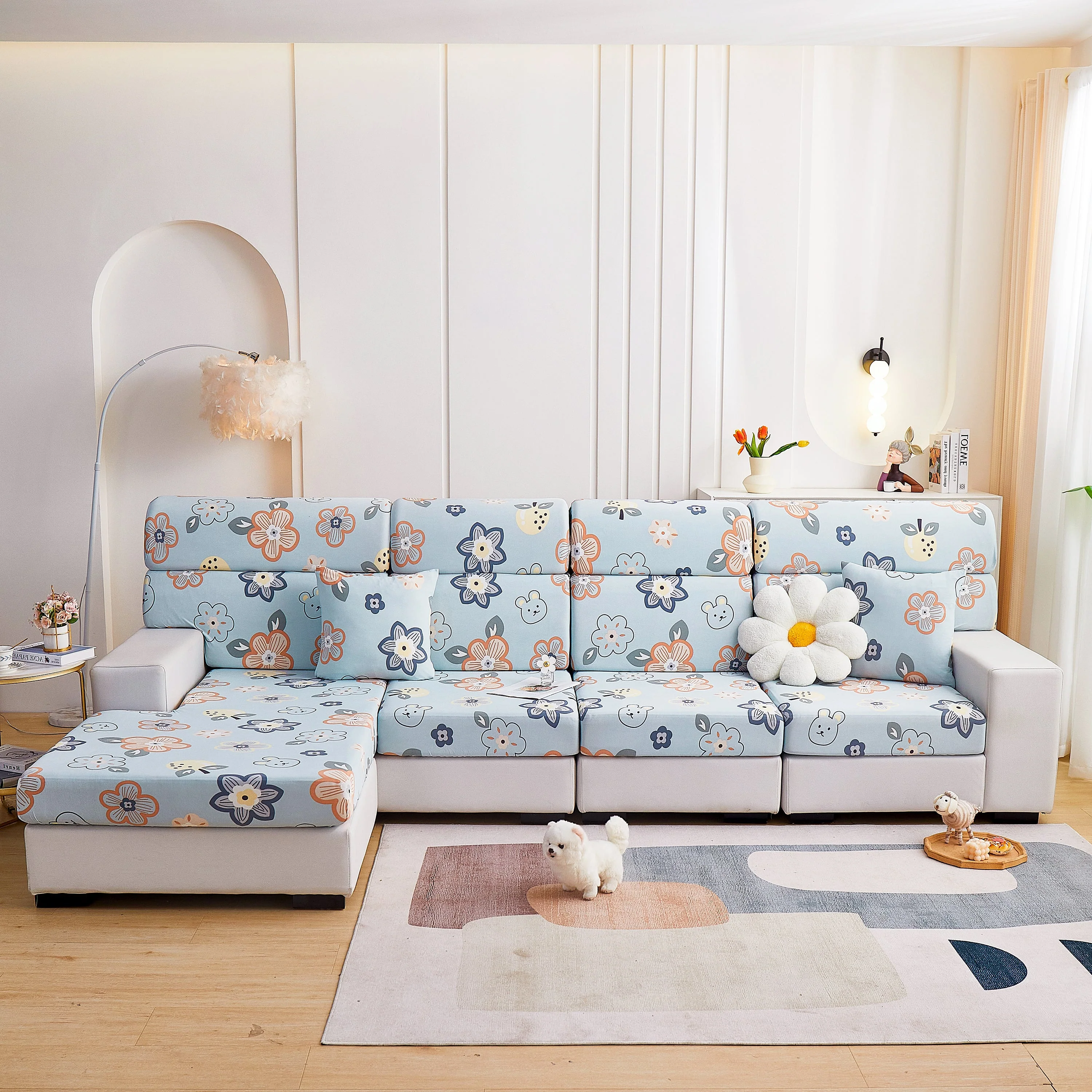 Cooling Stretch and Cover Slipcovers, Printed Furniture Covers, Replacement Covers for Cushions - Image 86