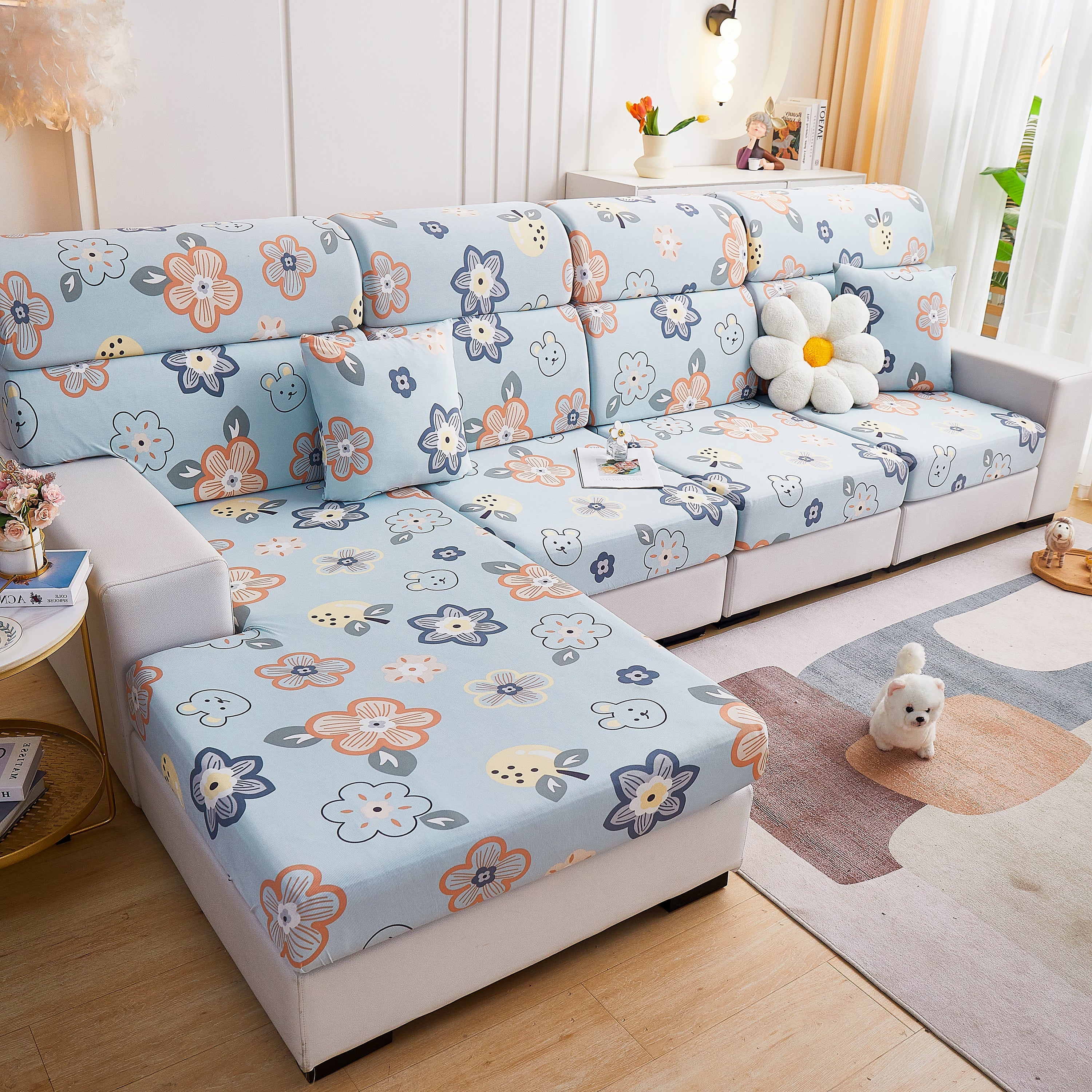 Cooling Stretch and Cover Slipcovers, Printed Furniture Covers, Replacement Covers for Cushions - Image 87