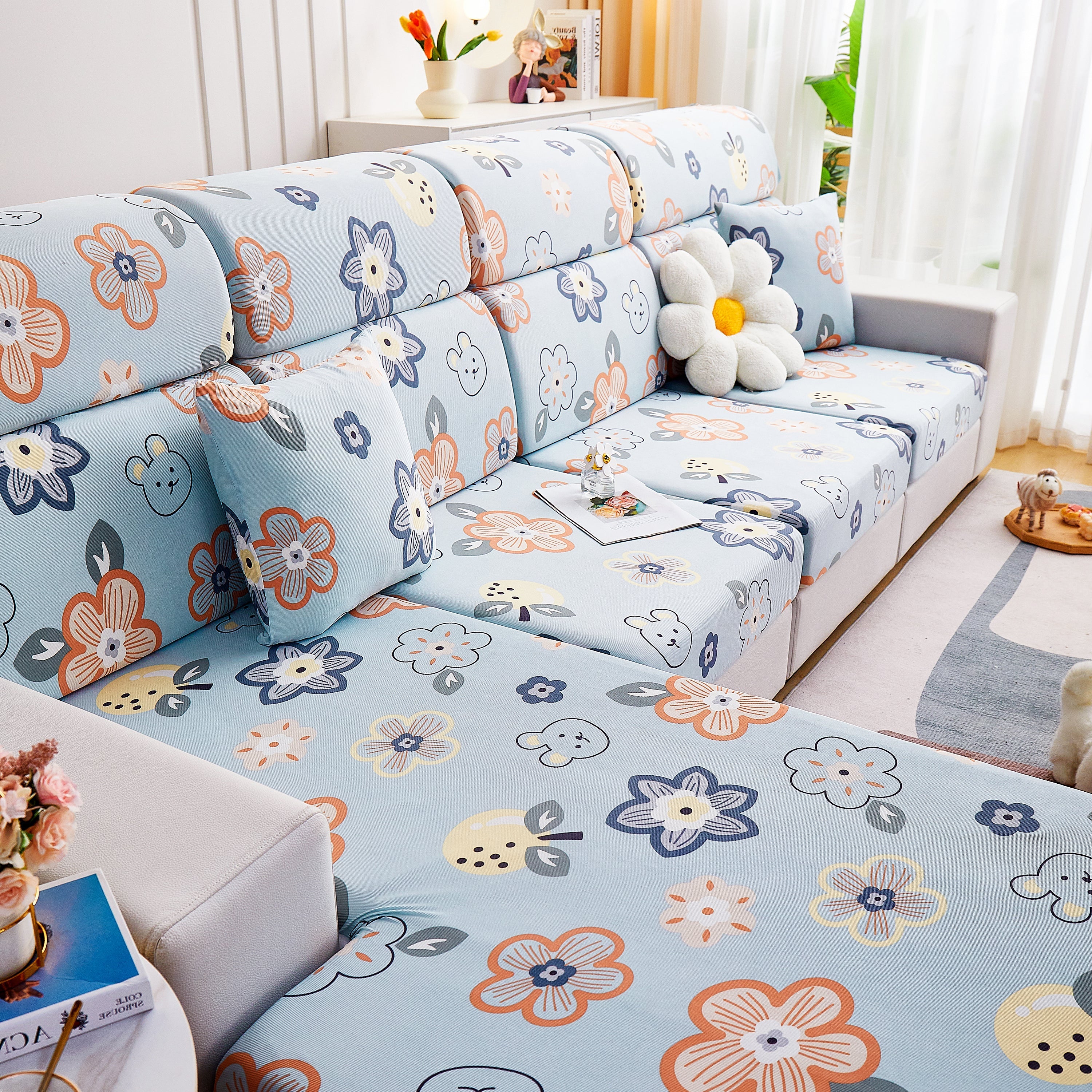 Cooling Stretch and Cover Slipcovers, Printed Furniture Covers, Replacement Covers for Cushions - Image 89