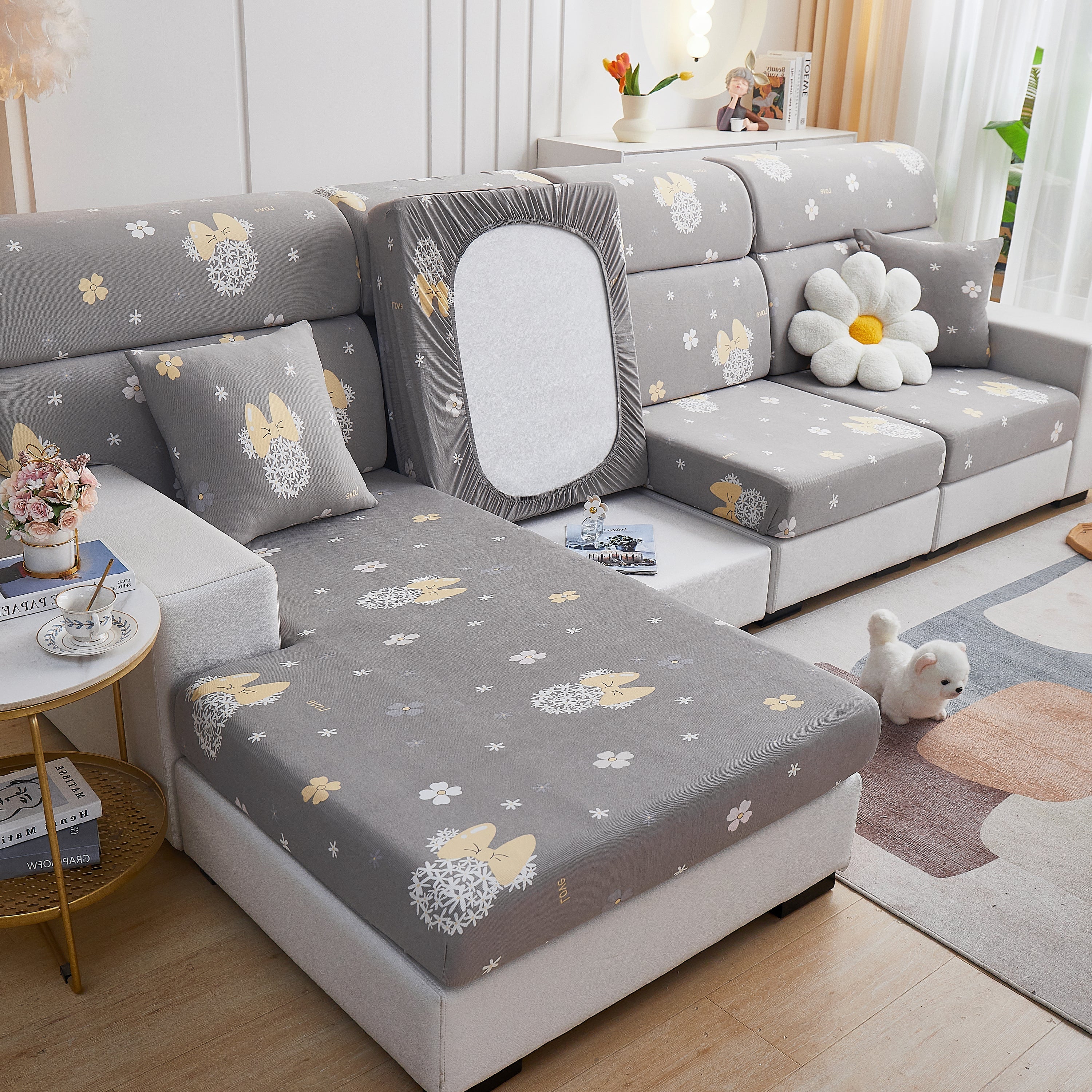 Cooling Stretch and Cover Slipcovers, Printed Furniture Covers, Replacement Covers for Cushions - Image 9
