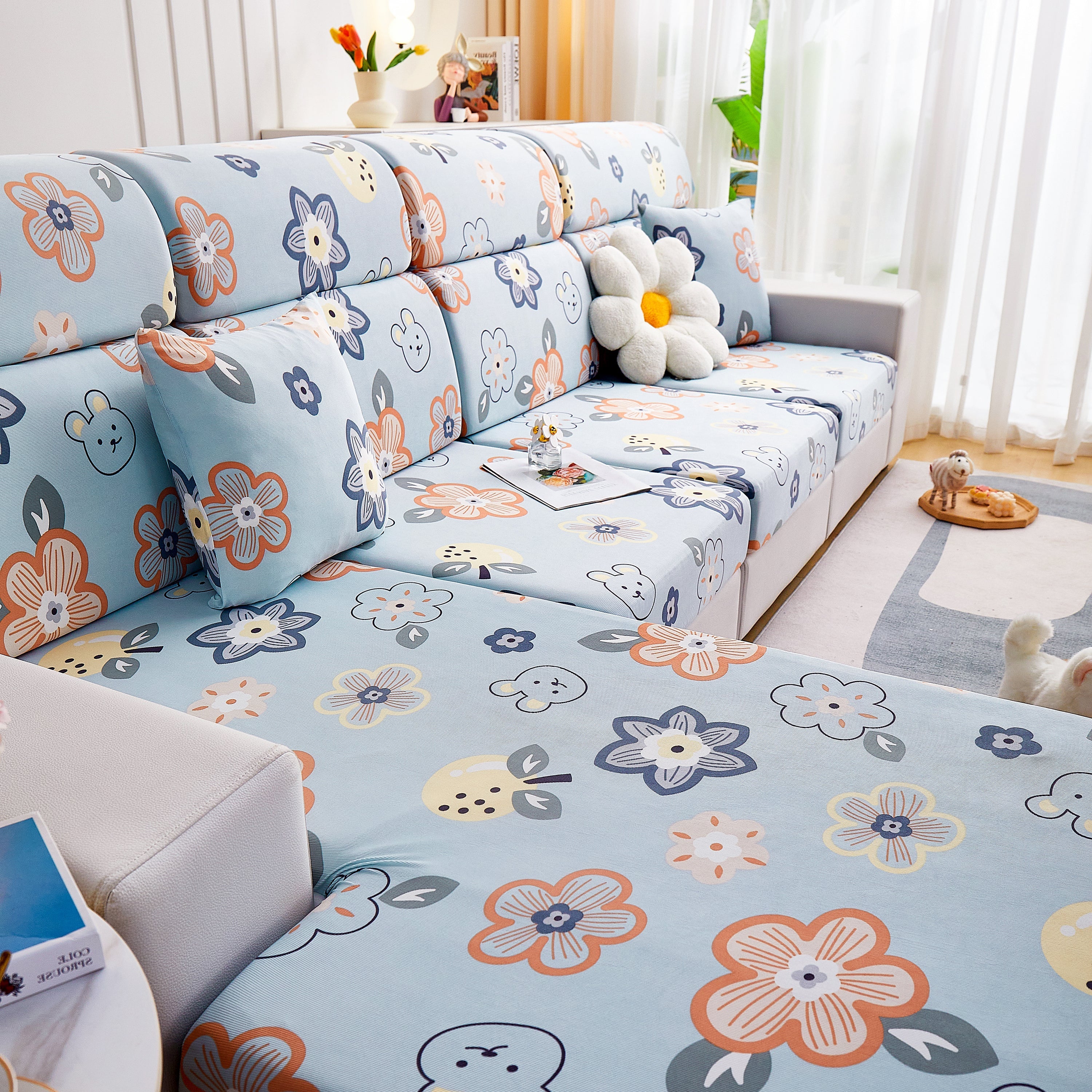 Cooling Stretch and Cover Slipcovers, Printed Furniture Covers, Replacement Covers for Cushions - Image 92