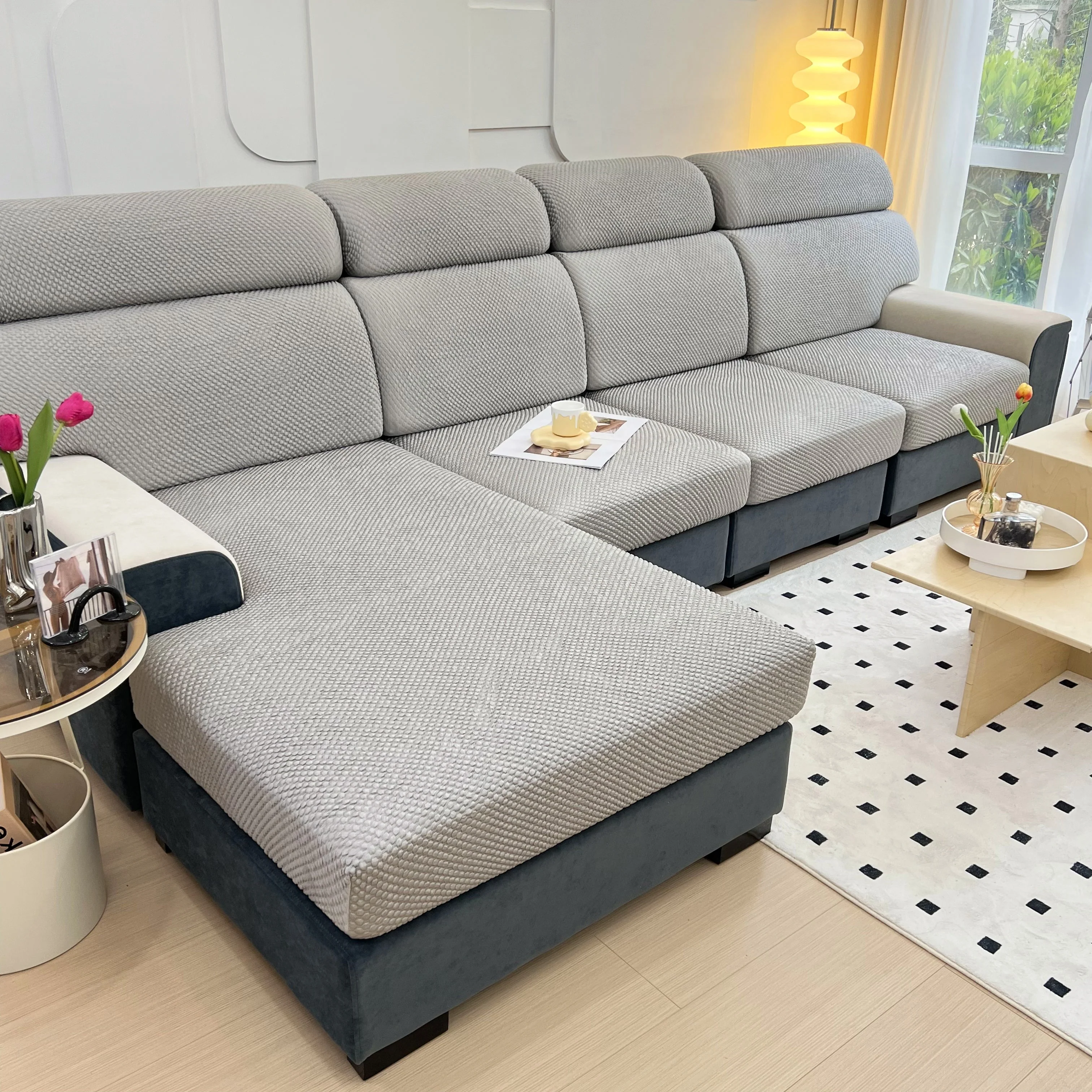 Cooling Stretch Sofa Seat Cushion Covers, Slip Covers for Cushions, Universal Couch Cushion Protector - Image 10