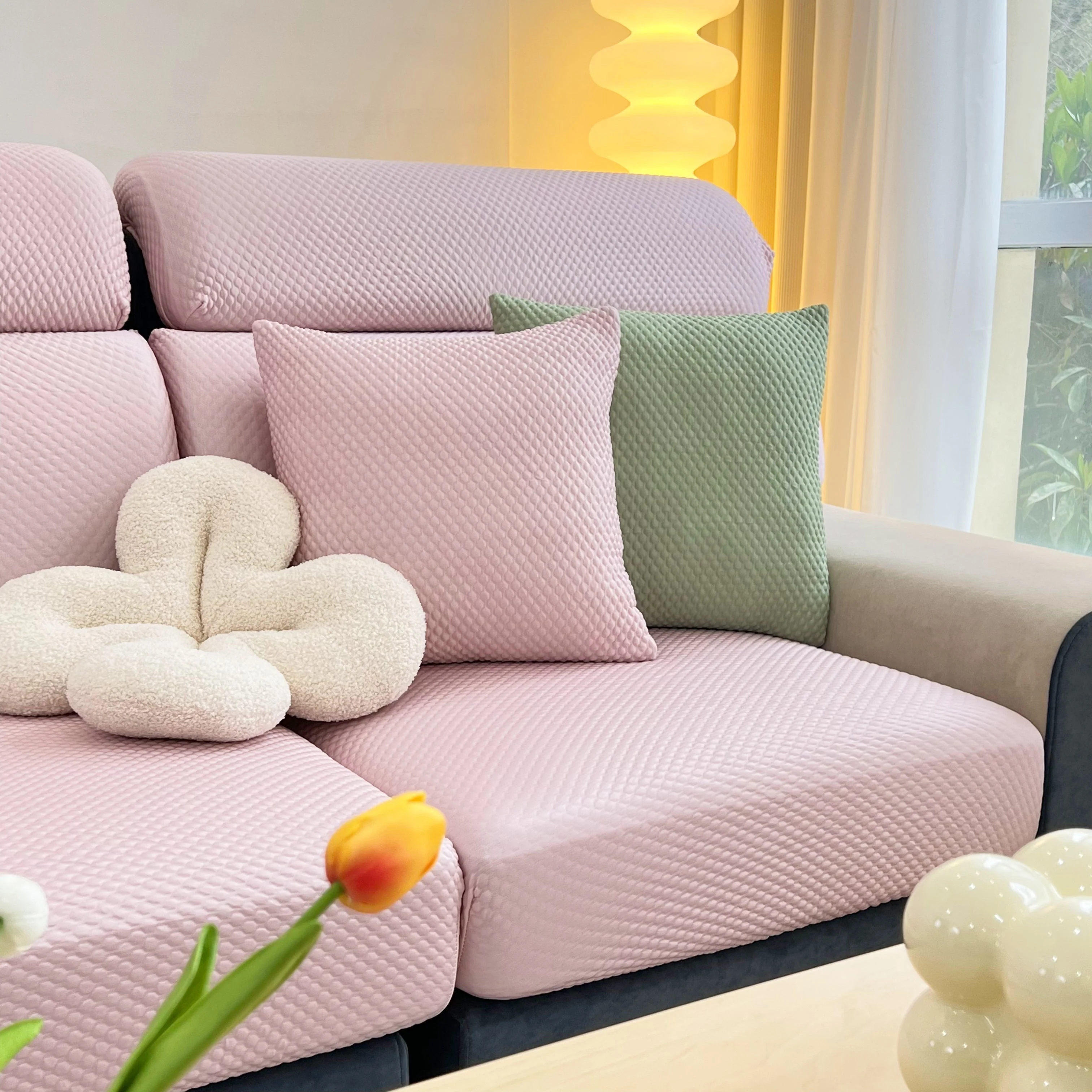 Cooling Stretch Sofa Seat Cushion Covers, Slip Covers for Cushions, Universal Couch Cushion Protector - Image 100