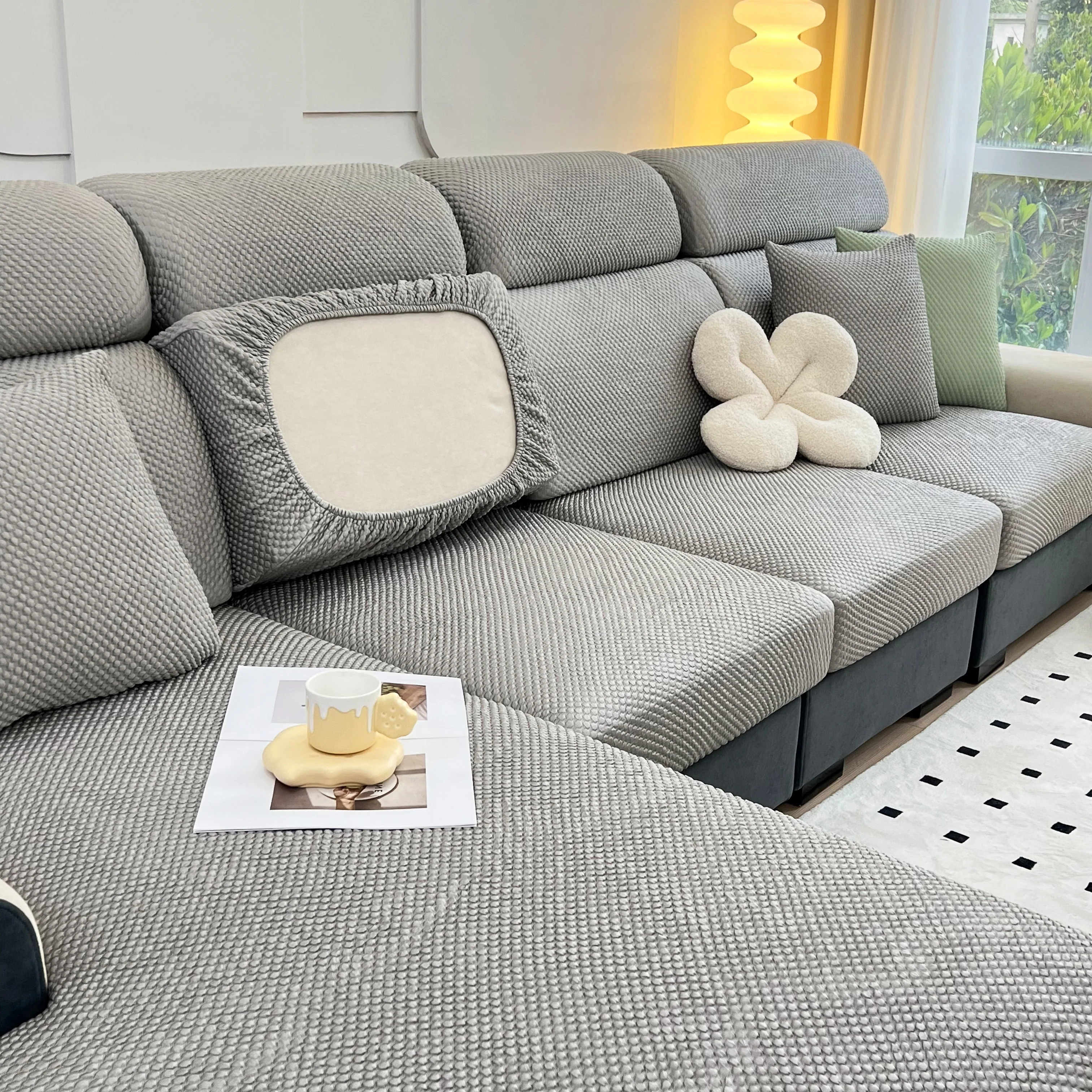 Cooling Stretch Sofa Seat Cushion Covers, Slip Covers for Cushions, Universal Couch Cushion Protector - Image 15