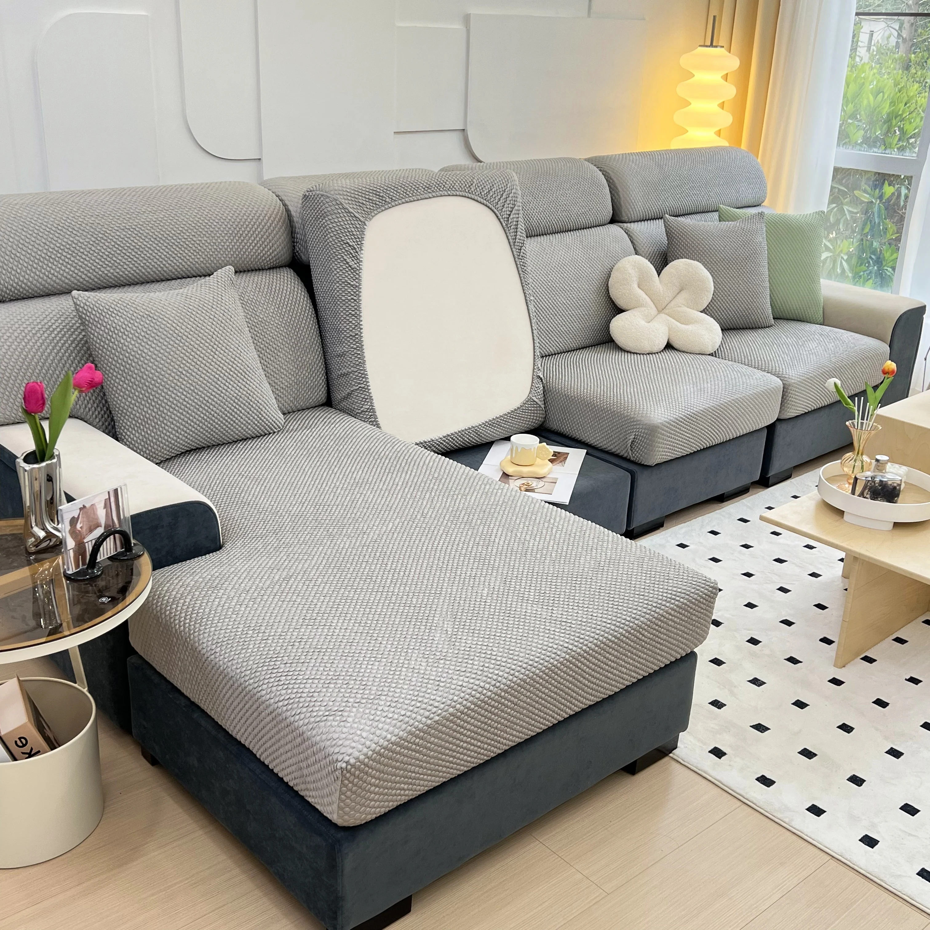 Cooling Stretch Sofa Seat Cushion Covers, Slip Covers for Cushions, Universal Couch Cushion Protector - Image 17