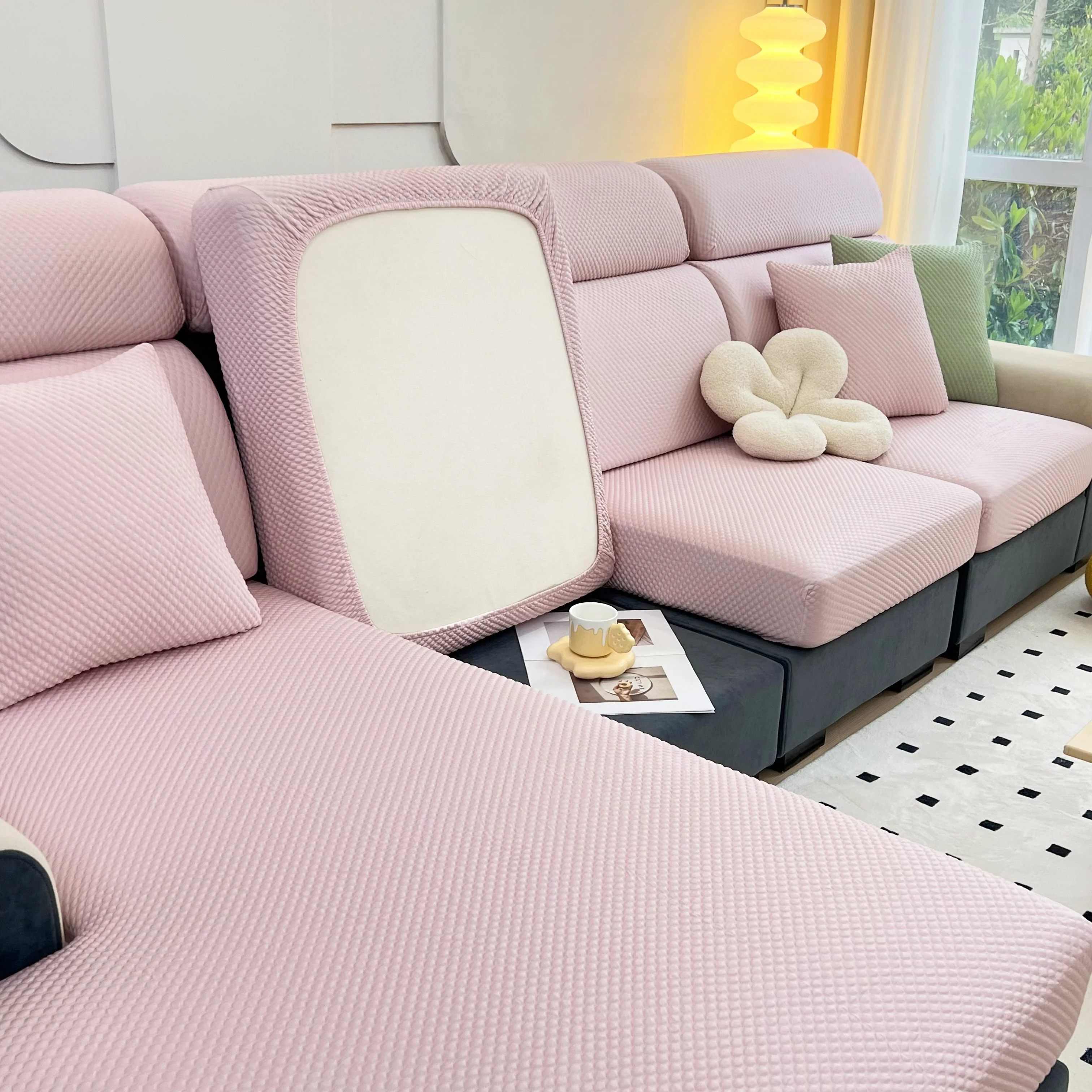 Cooling Stretch Sofa Seat Cushion Covers, Slip Covers for Cushions, Universal Couch Cushion Protector - Image 27