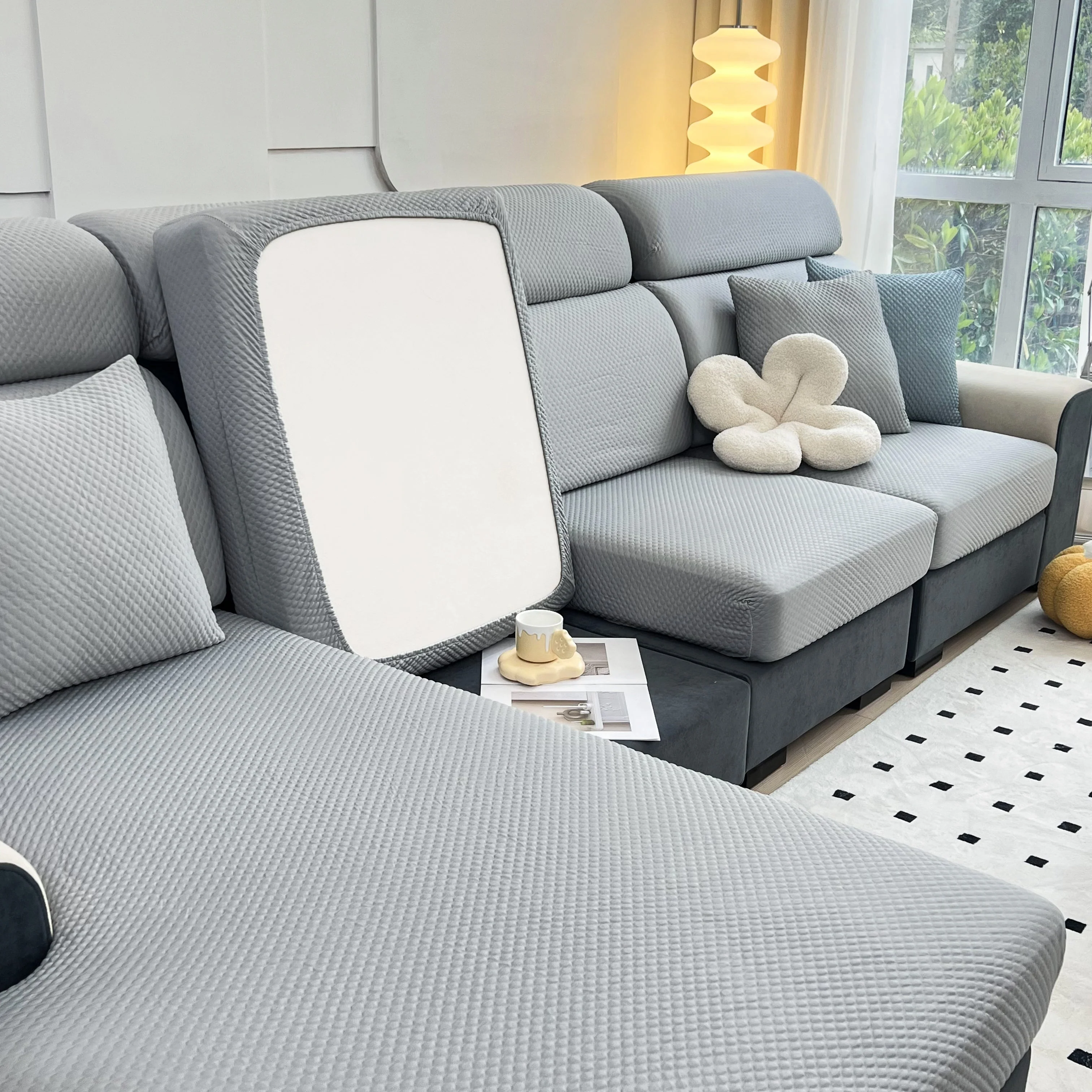 Cooling Stretch Sofa Seat Cushion Covers, Slip Covers for Cushions, Universal Couch Cushion Protector - Image 29