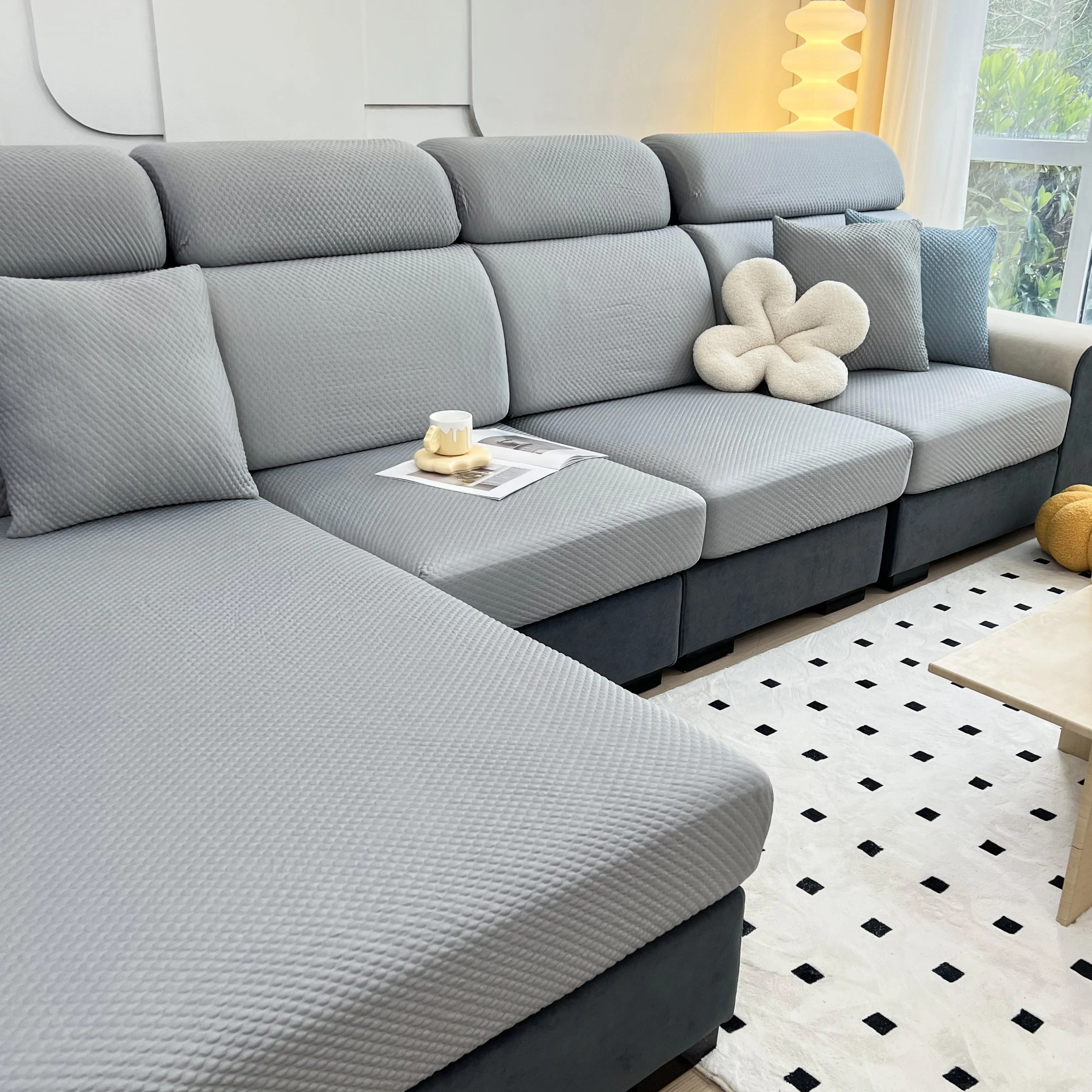 Cooling Stretch Sofa Seat Cushion Covers, Slip Covers for Cushions, Universal Couch Cushion Protector - Image 35