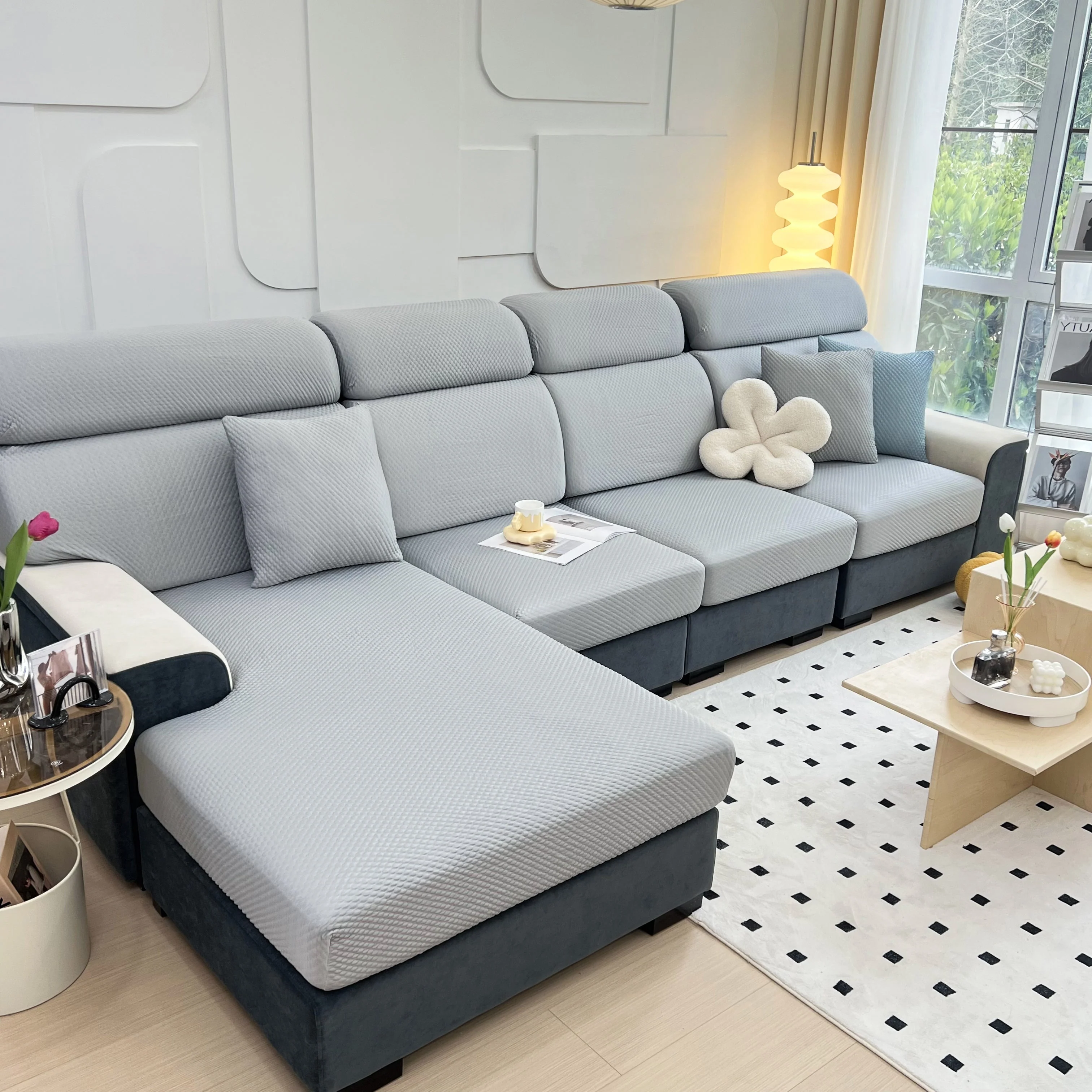 Cooling Stretch Sofa Seat Cushion Covers, Slip Covers for Cushions, Universal Couch Cushion Protector - Image 36