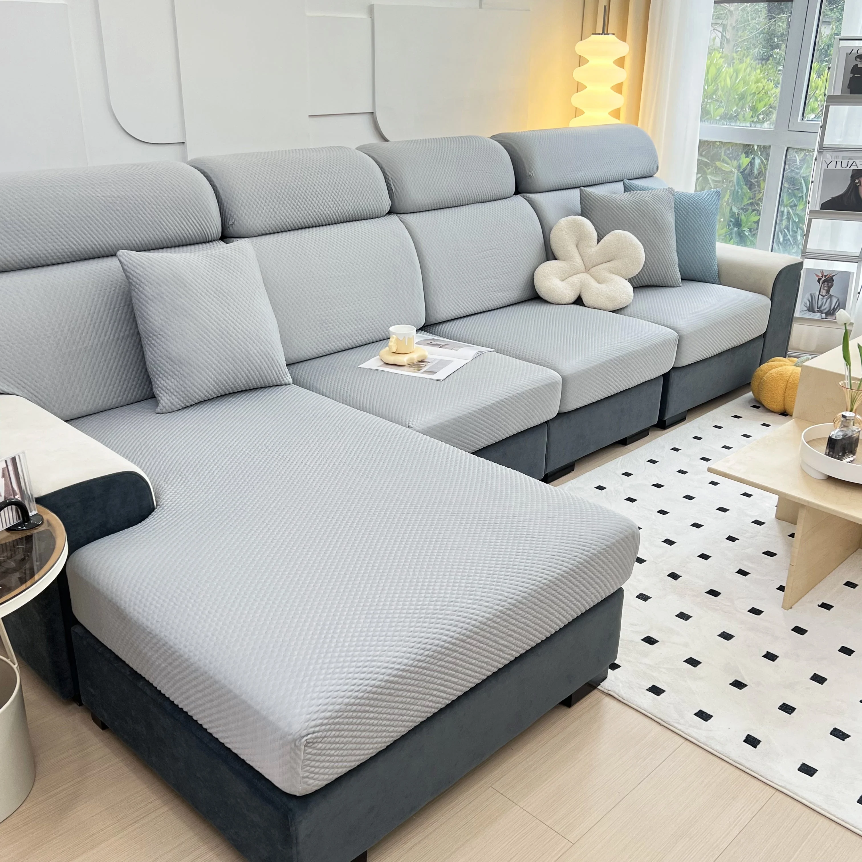 Cooling Stretch Sofa Seat Cushion Covers, Slip Covers for Cushions, Universal Couch Cushion Protector - Image 37