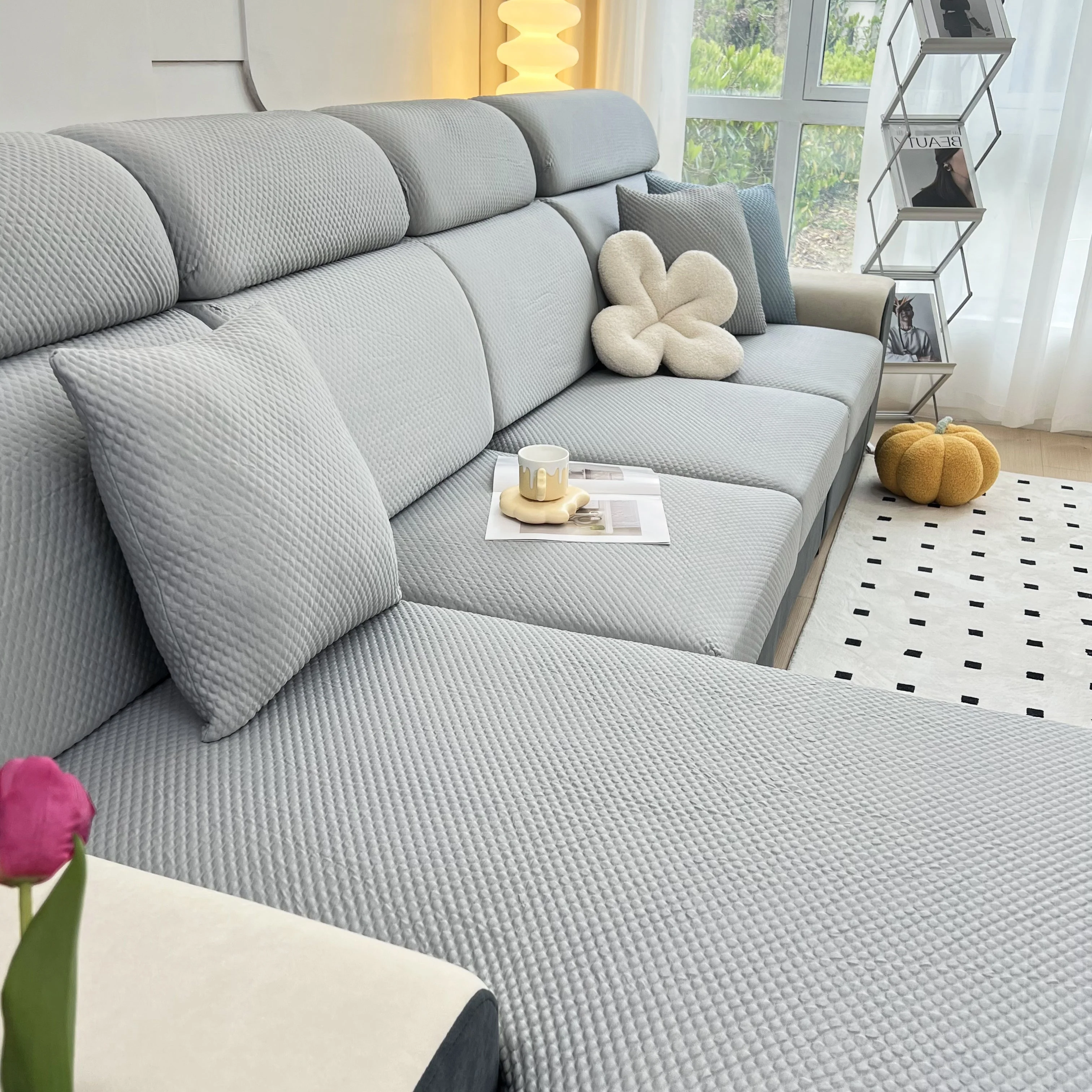 Cooling Stretch Sofa Seat Cushion Covers, Slip Covers for Cushions, Universal Couch Cushion Protector - Image 39