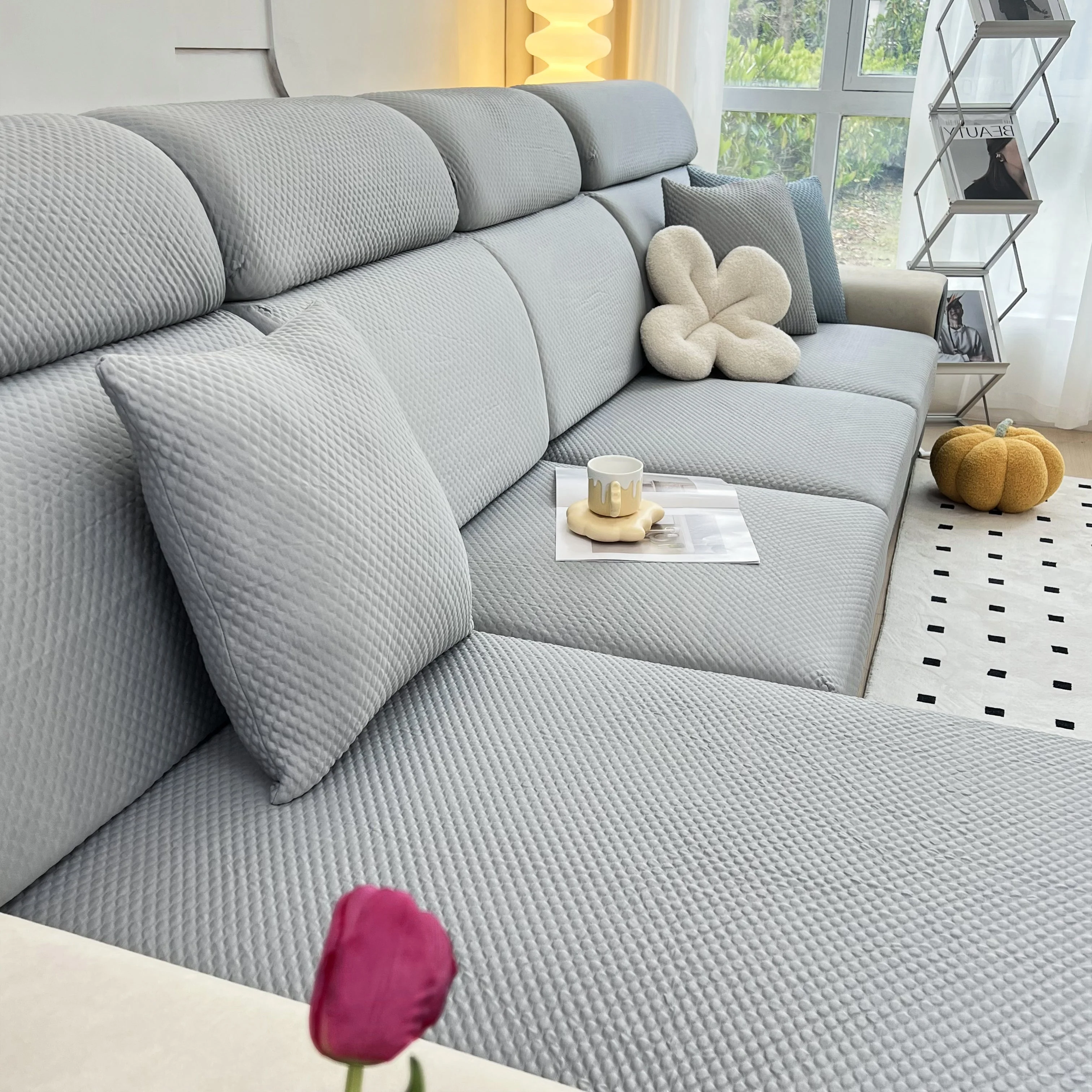 Cooling Stretch Sofa Seat Cushion Covers, Slip Covers for Cushions, Universal Couch Cushion Protector - Image 40