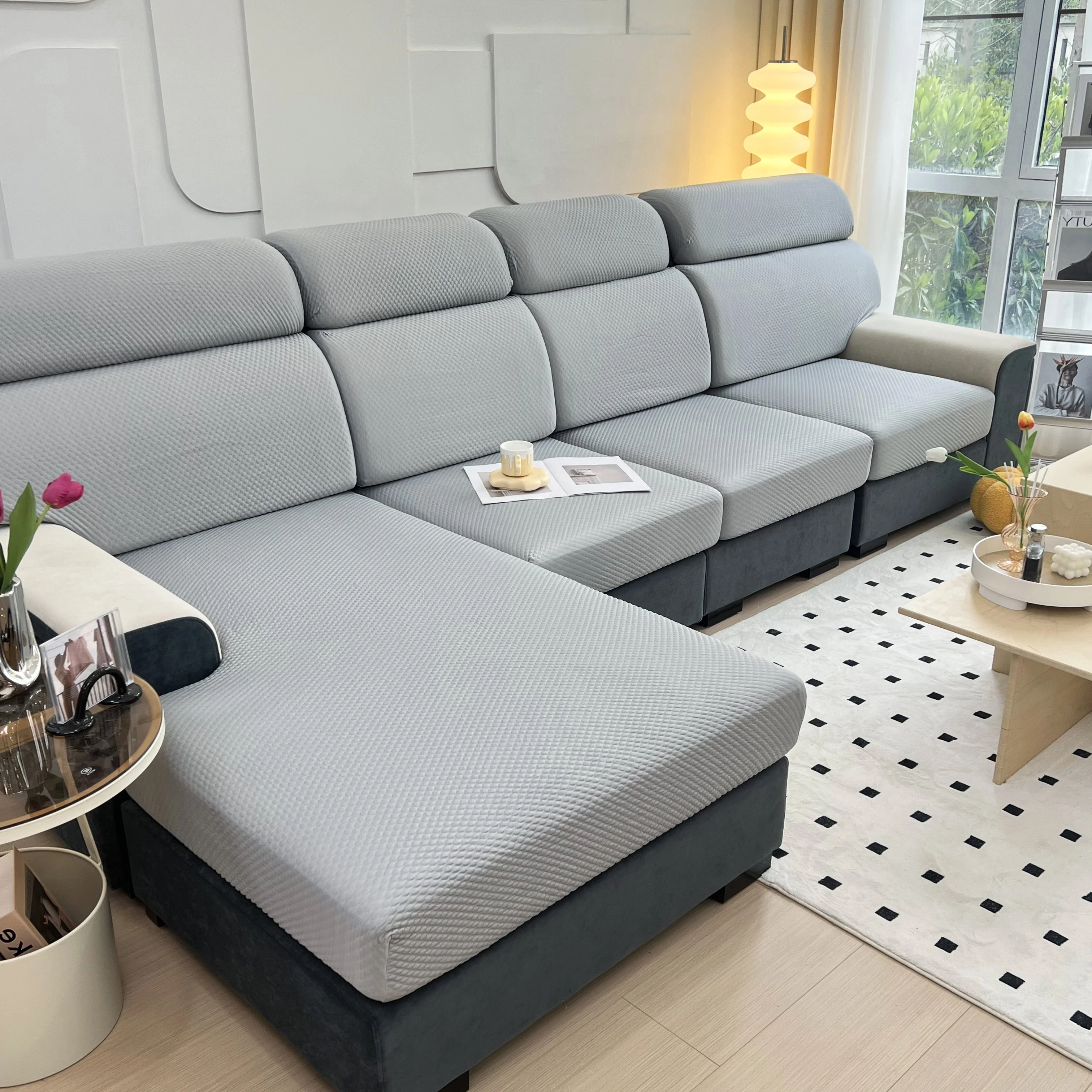 Cooling Stretch Sofa Seat Cushion Covers, Slip Covers for Cushions, Universal Couch Cushion Protector - Image 44
