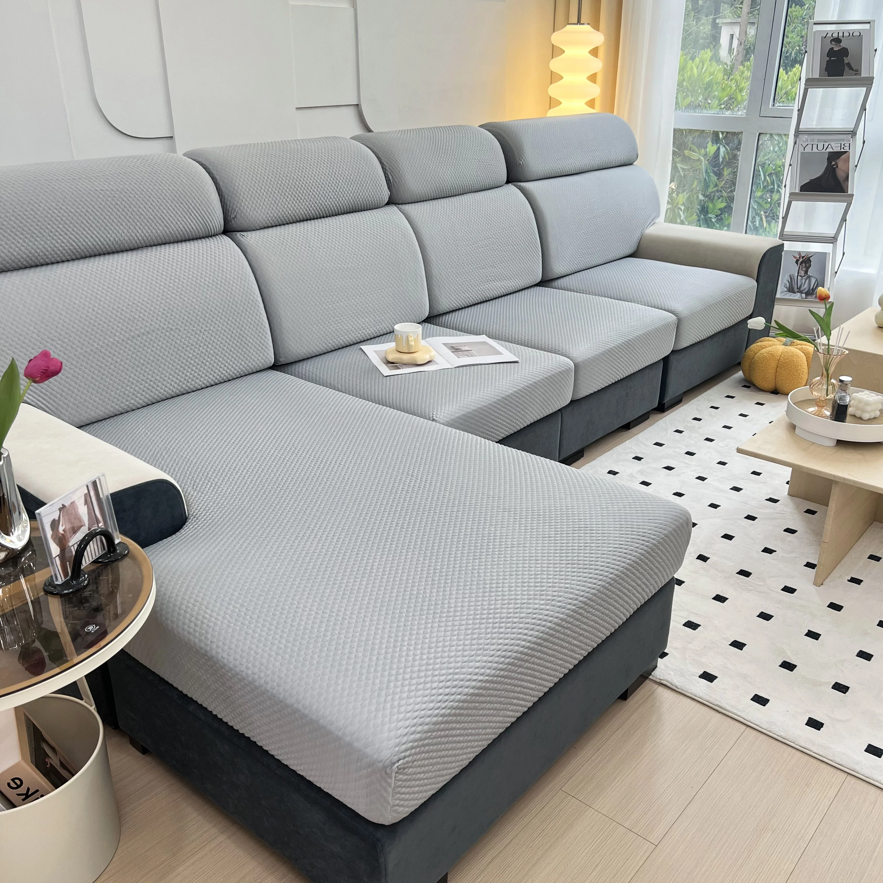 Cooling Stretch Sofa Seat Cushion Covers, Slip Covers for Cushions, Universal Couch Cushion Protector - Image 45