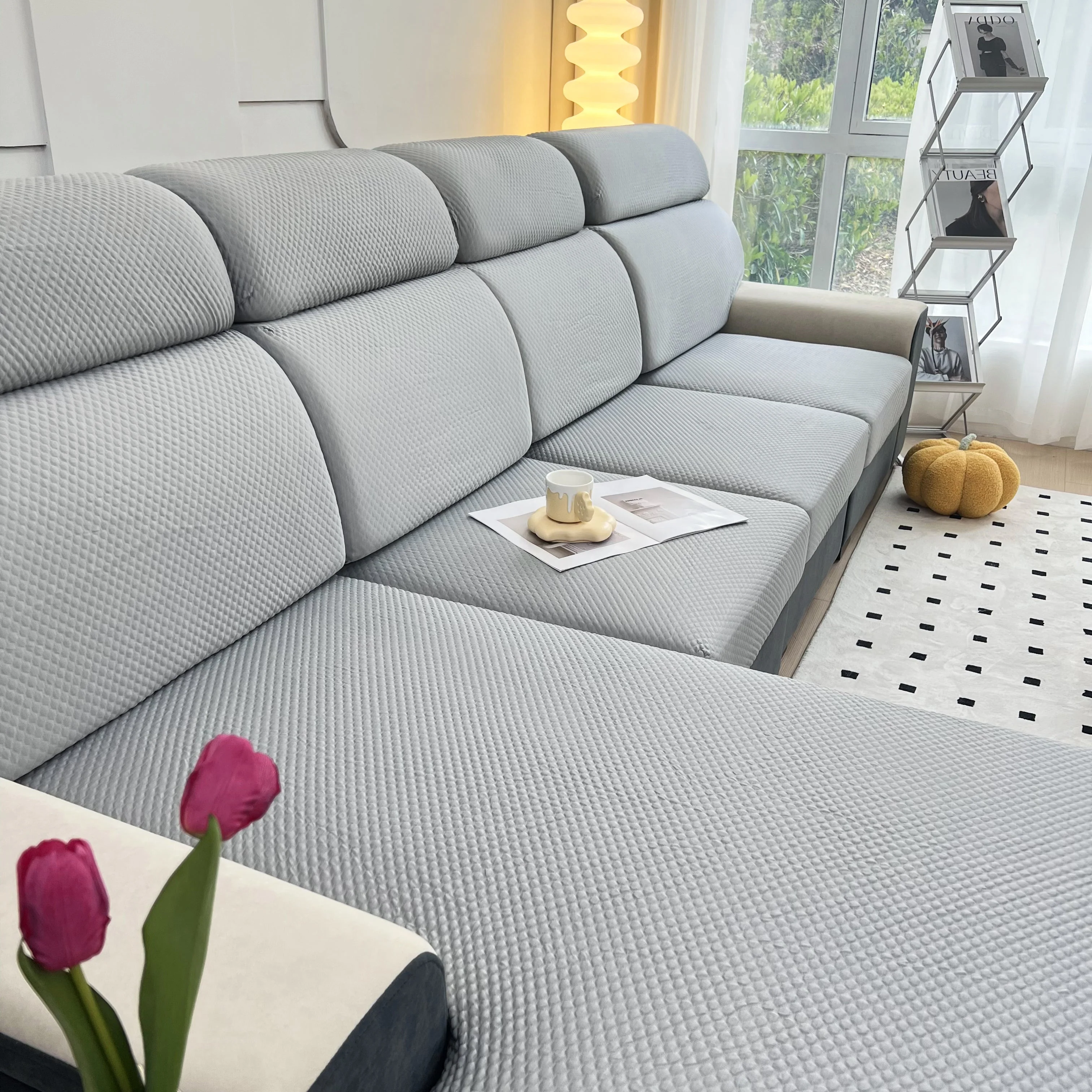 Cooling Stretch Sofa Seat Cushion Covers, Slip Covers for Cushions, Universal Couch Cushion Protector - Image 47