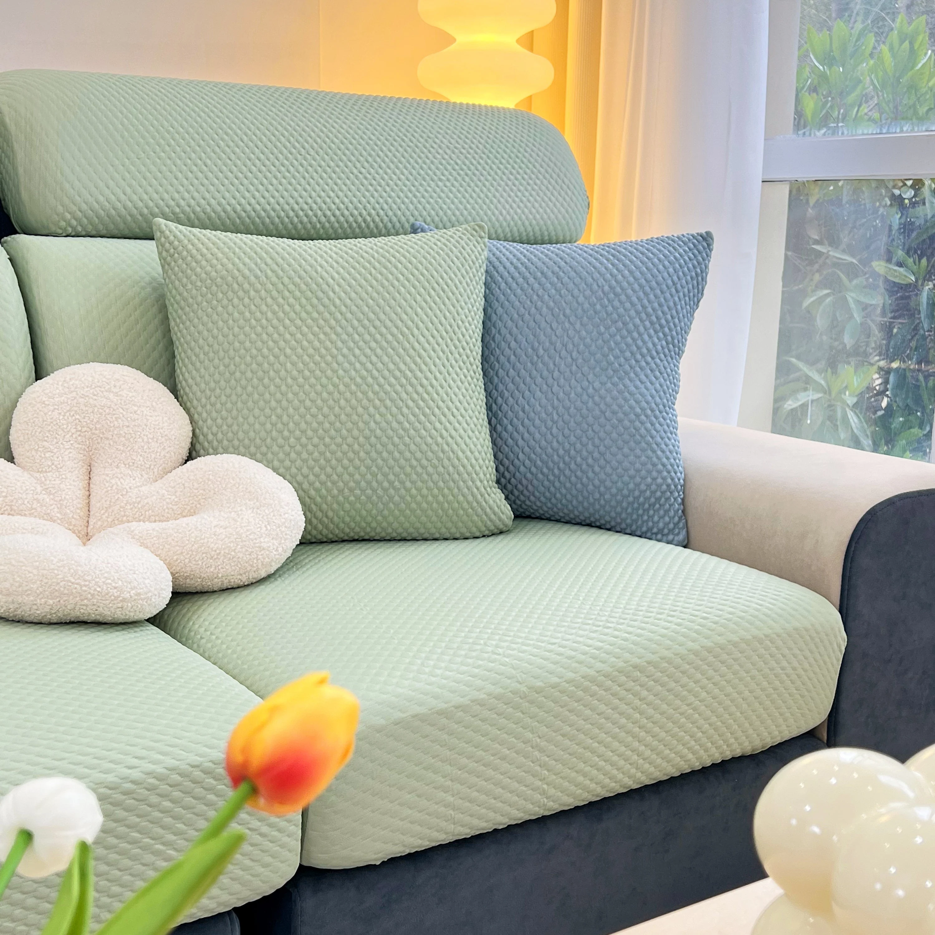 Cooling Stretch Sofa Seat Cushion Covers, Slip Covers for Cushions, Universal Couch Cushion Protector - Image 58