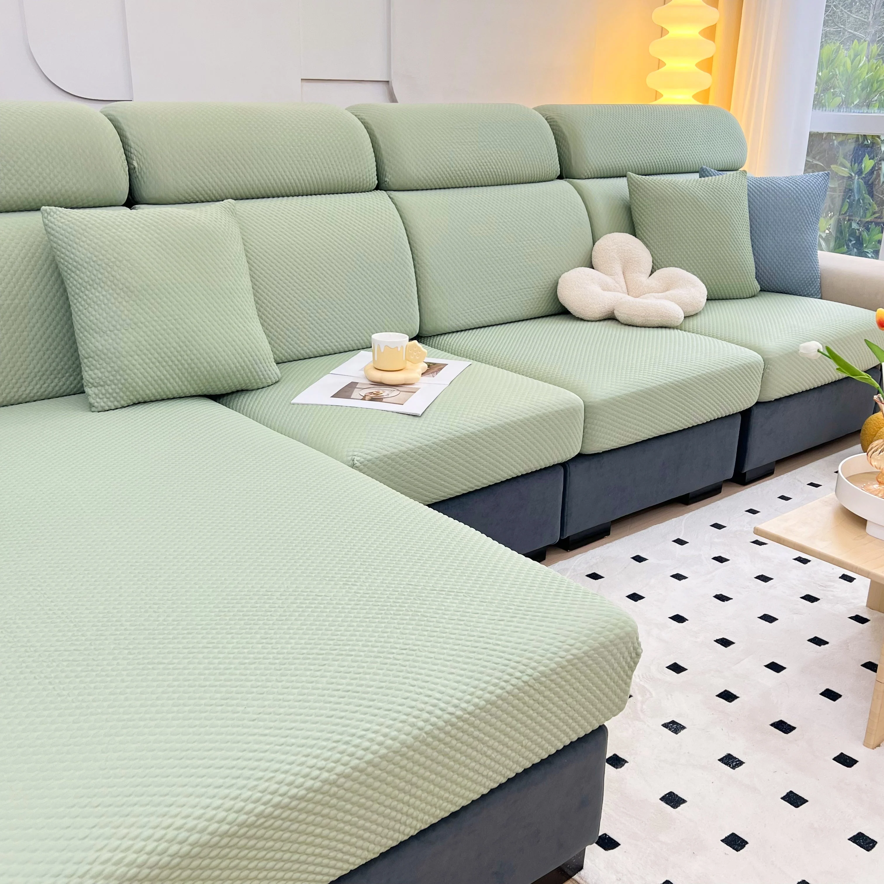 Cooling Stretch Sofa Seat Cushion Covers, Slip Covers for Cushions, Universal Couch Cushion Protector - Image 61
