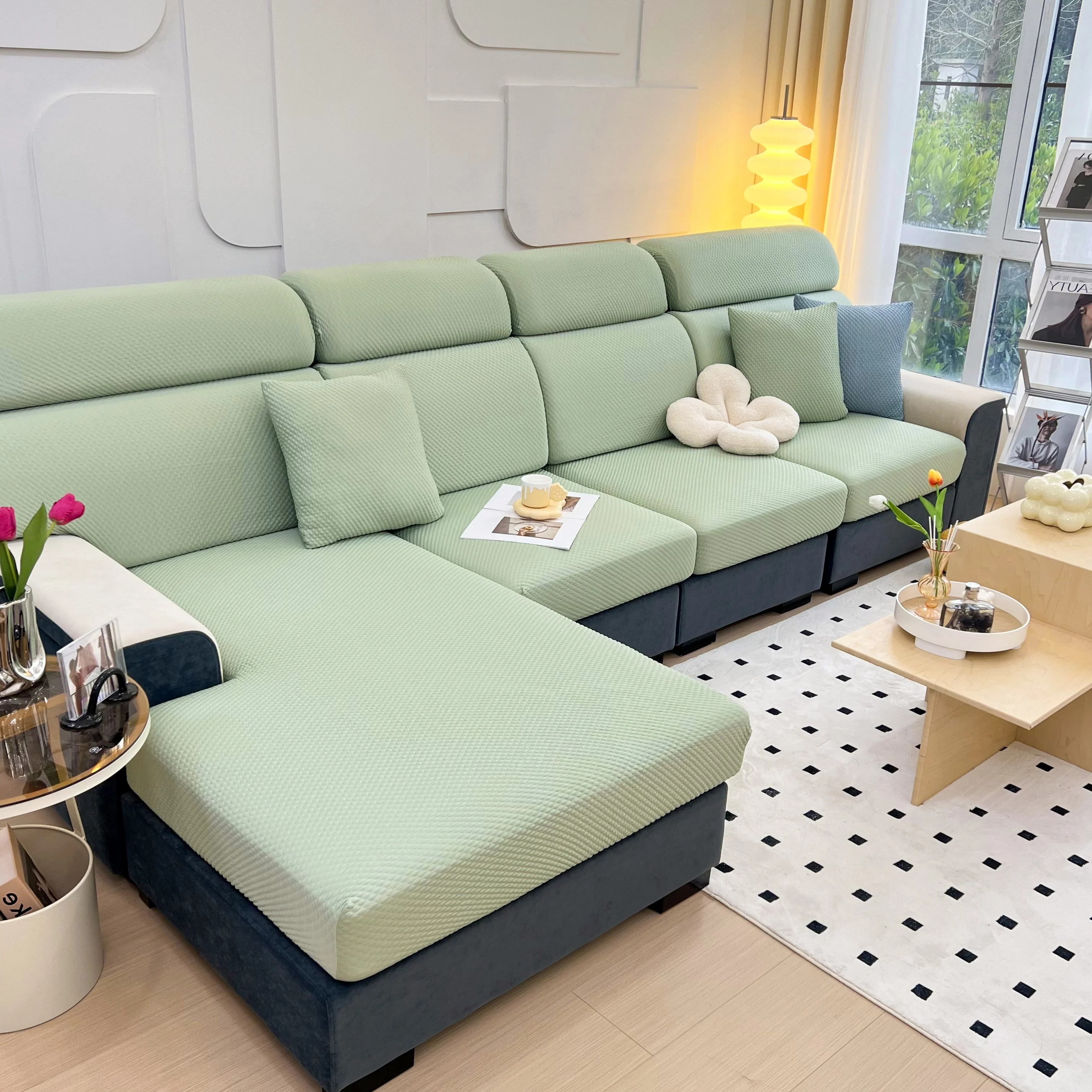 Cooling Stretch Sofa Seat Cushion Covers, Slip Covers for Cushions, Universal Couch Cushion Protector - Image 62