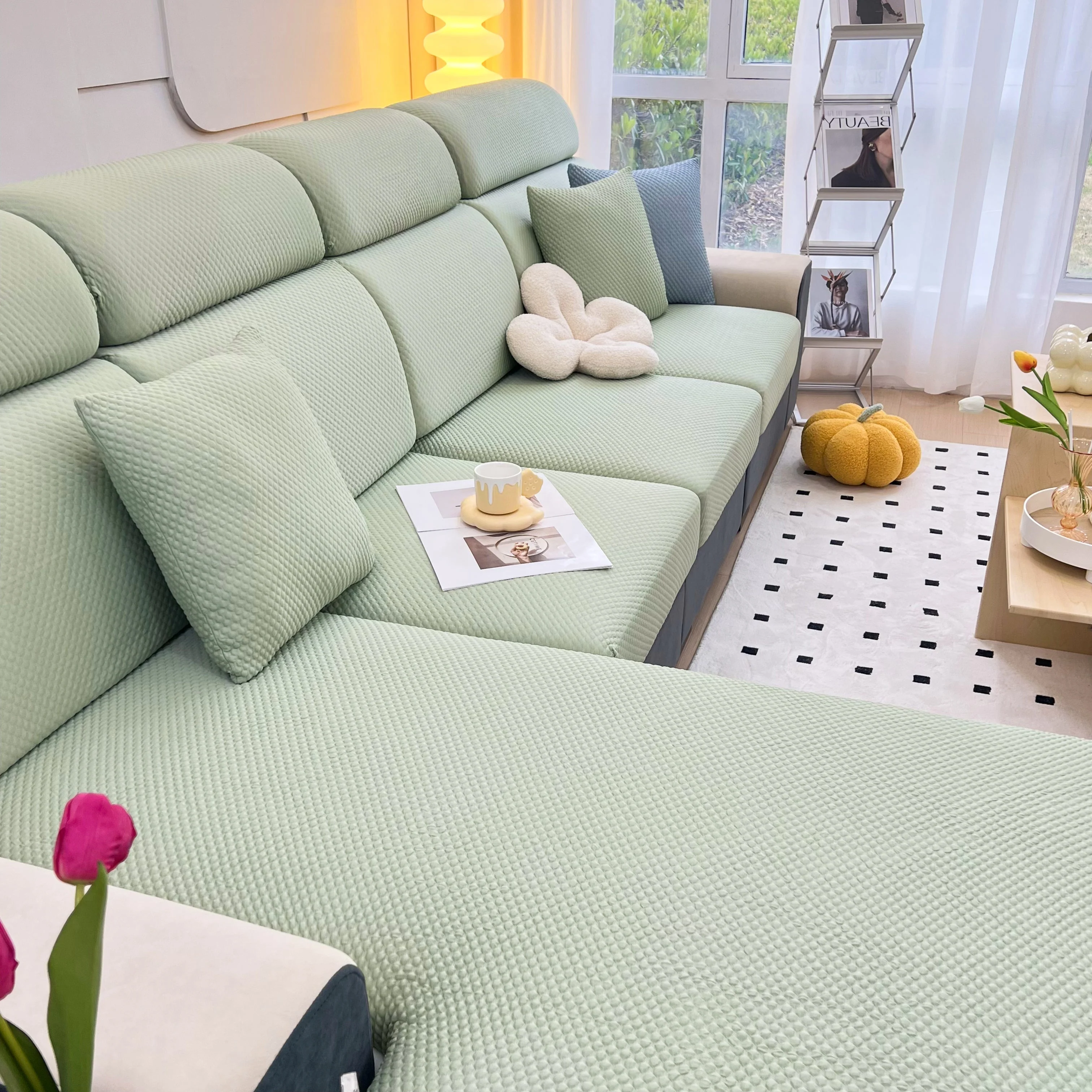 Cooling Stretch Sofa Seat Cushion Covers, Slip Covers for Cushions, Universal Couch Cushion Protector - Image 64