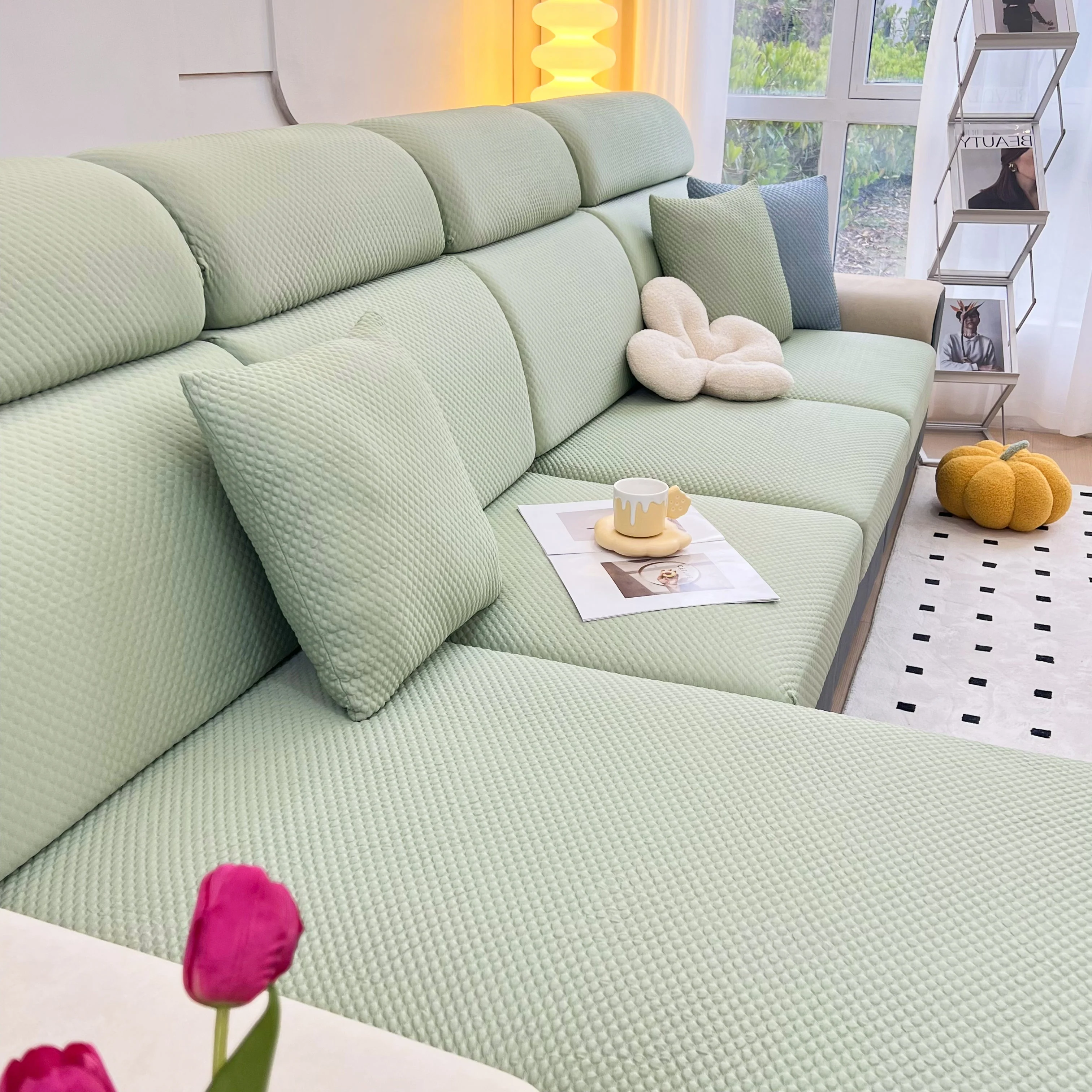 Cooling Stretch Sofa Seat Cushion Covers, Slip Covers for Cushions, Universal Couch Cushion Protector - Image 65