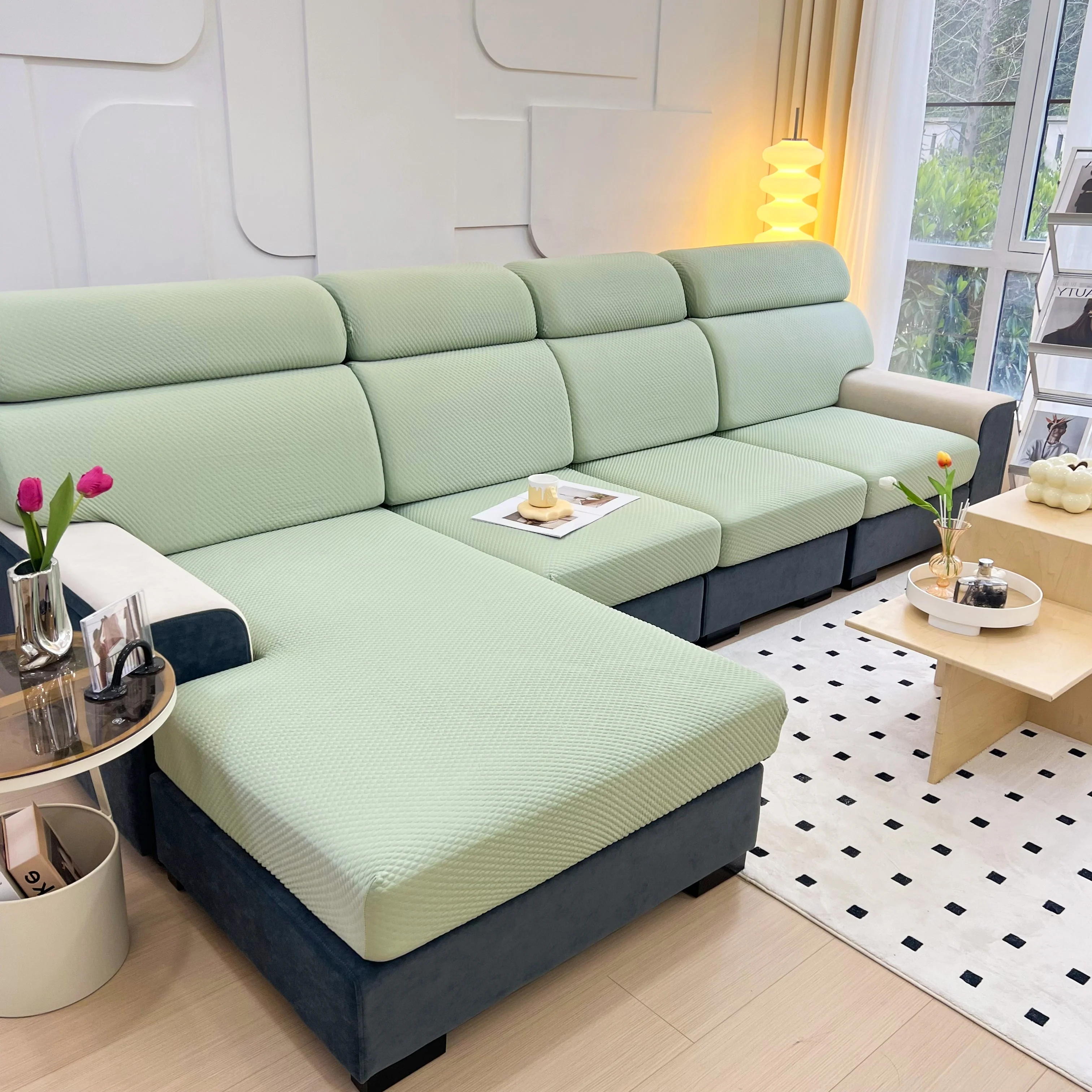 Cooling Stretch Sofa Seat Cushion Covers, Slip Covers for Cushions, Universal Couch Cushion Protector - Image 68